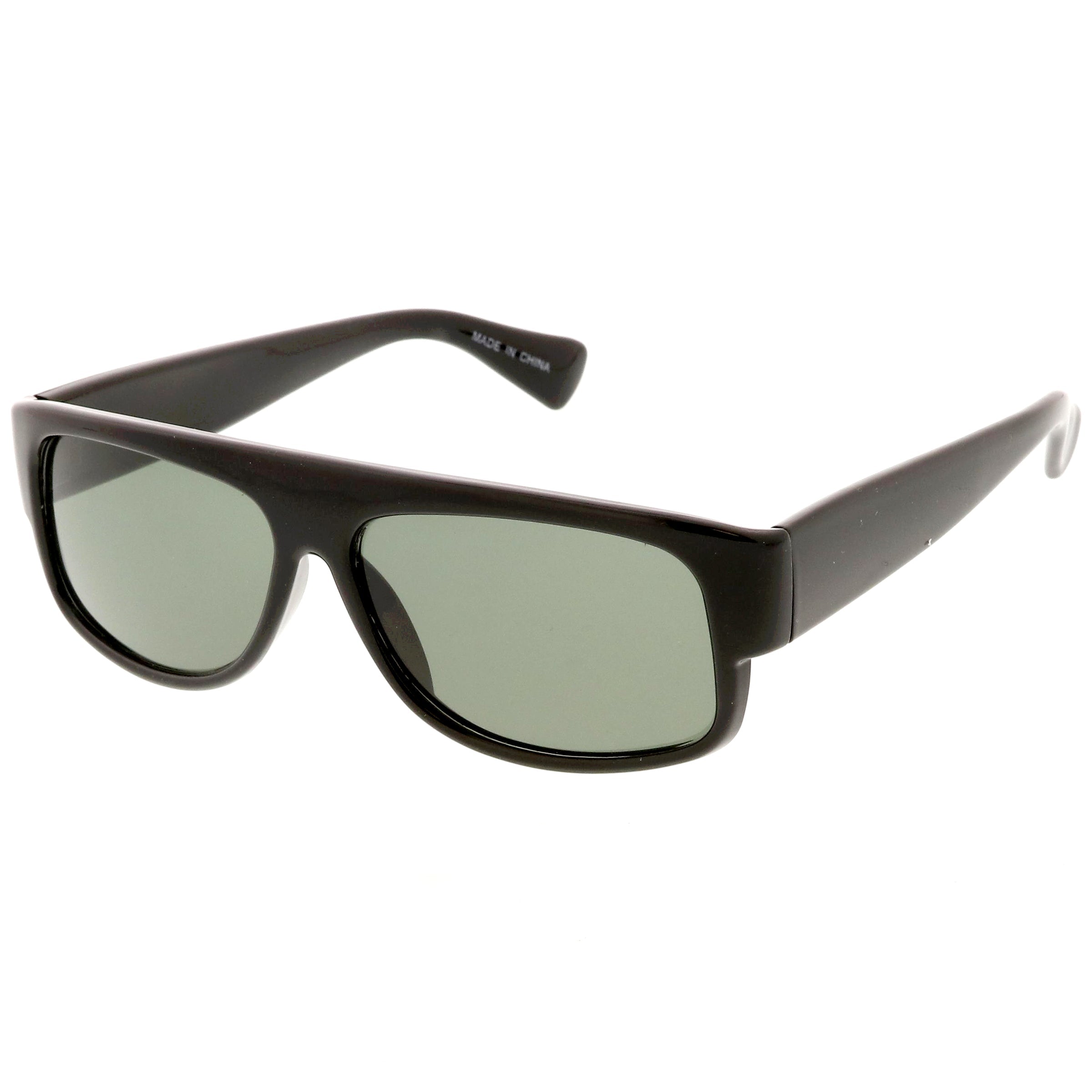 Plastic sunglasses for men with a clean design and comfortable fit.