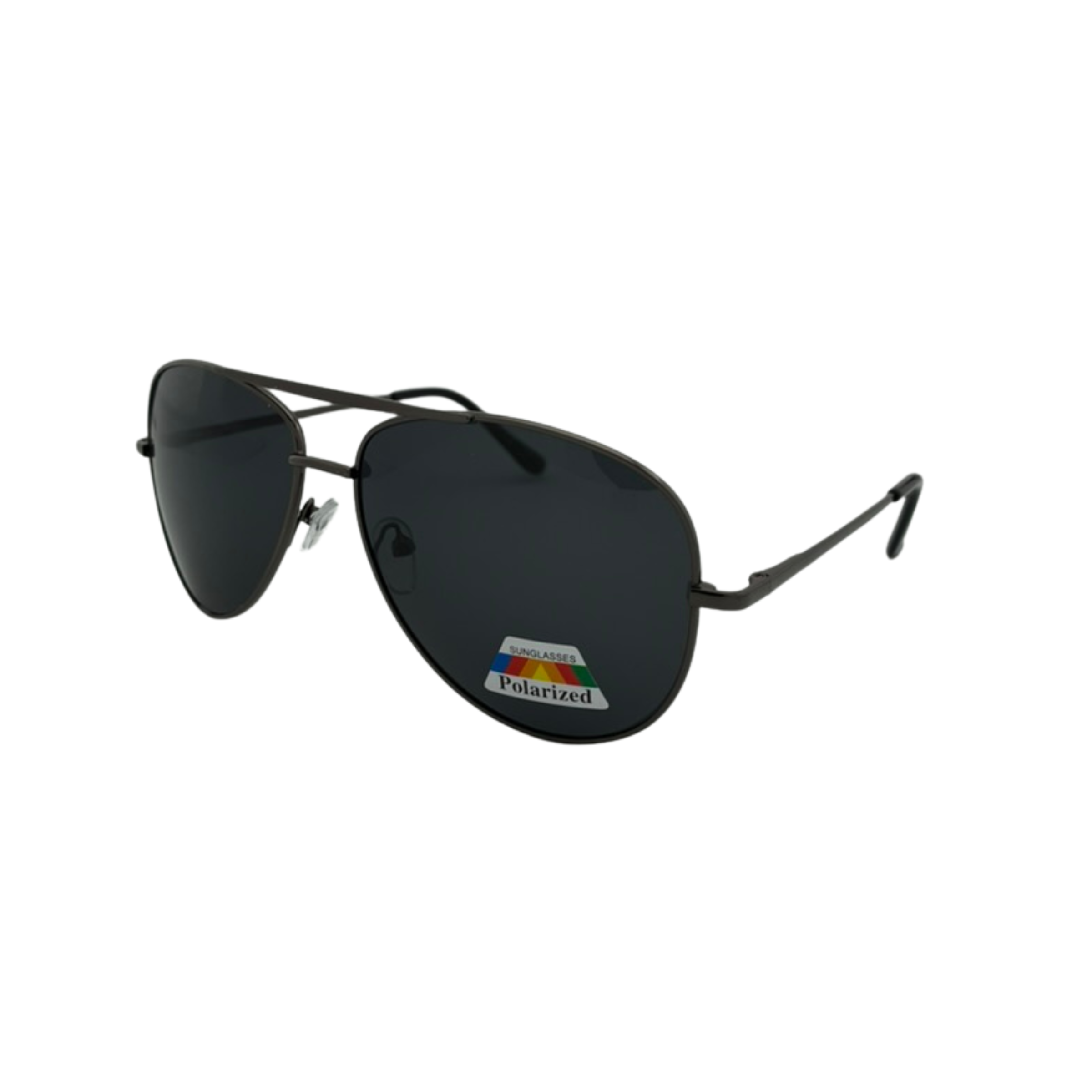 Aviator sunglasses with a sleek metal frame