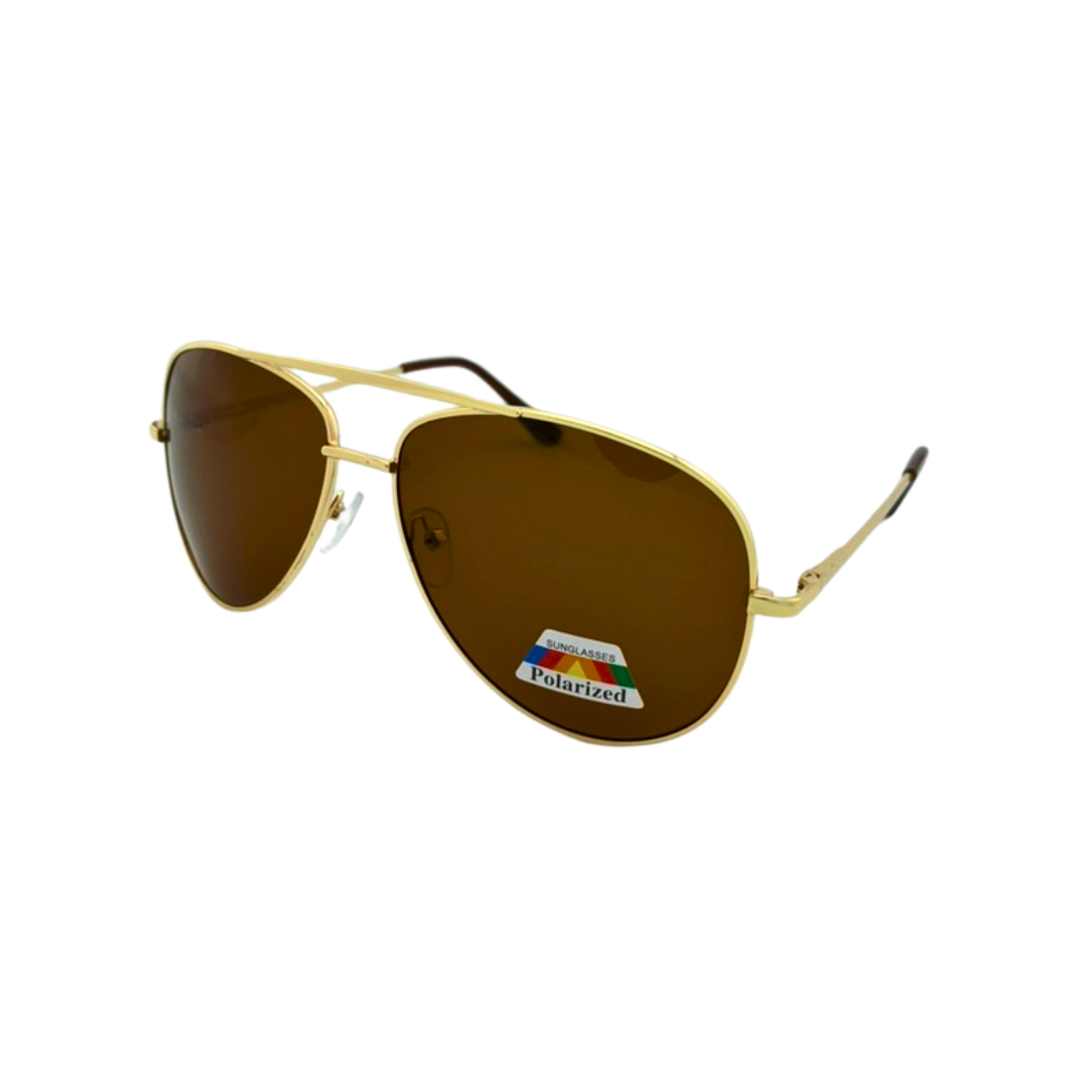 Aviator sunglasses with a sleek metal frame