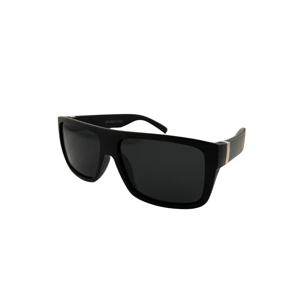 Black sunglasses on a white background