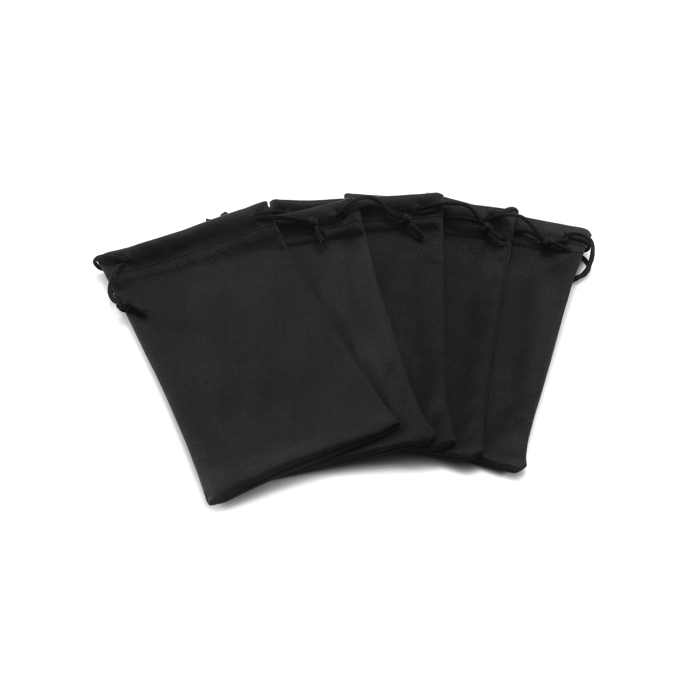 Black Microfiber Pouch (12 Pieces)