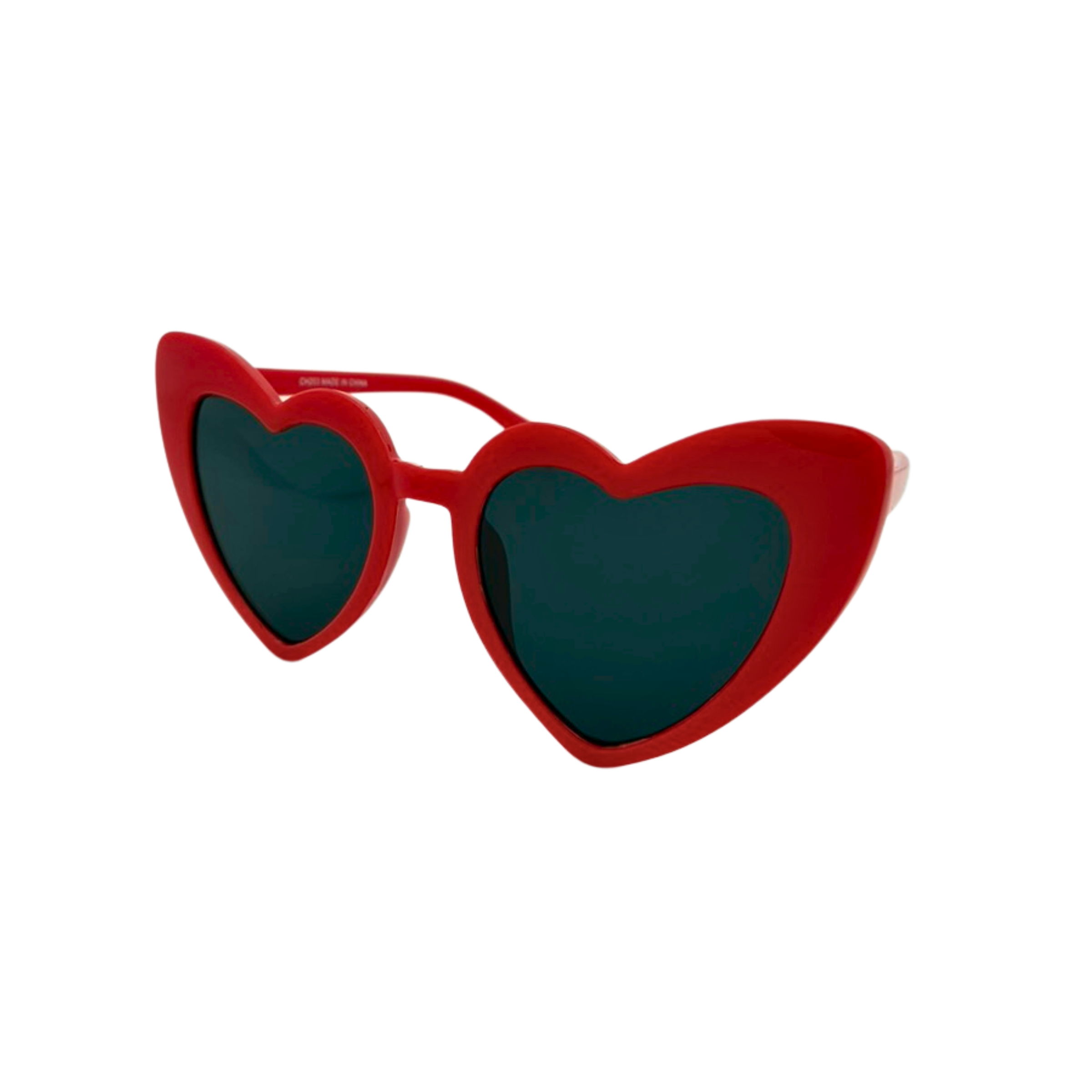 Wholesale Heart-Shaped Sunglasses – Assorted Colors with Smoke Lens