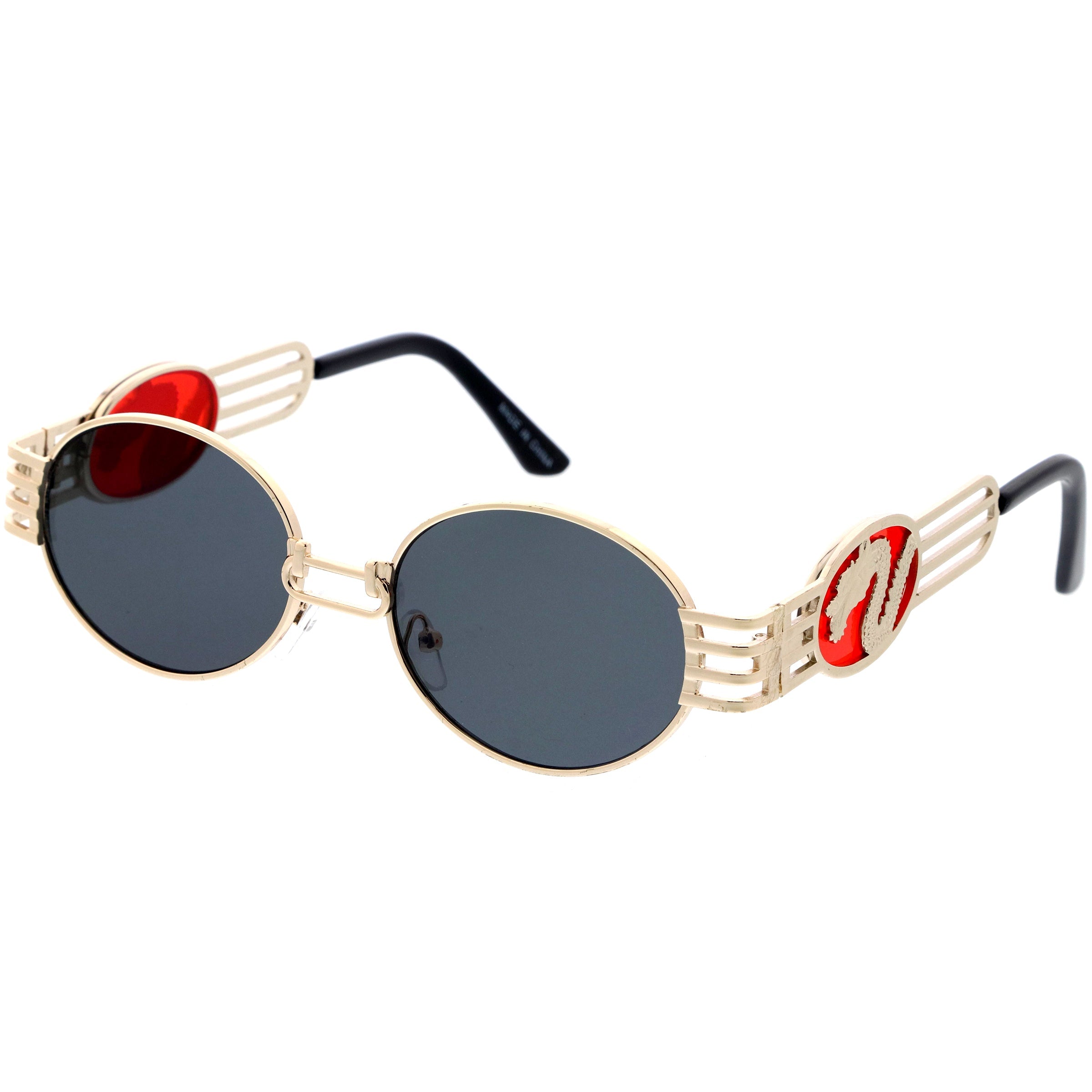 Metal sunglasses for men with a clean design and comfortable fit.