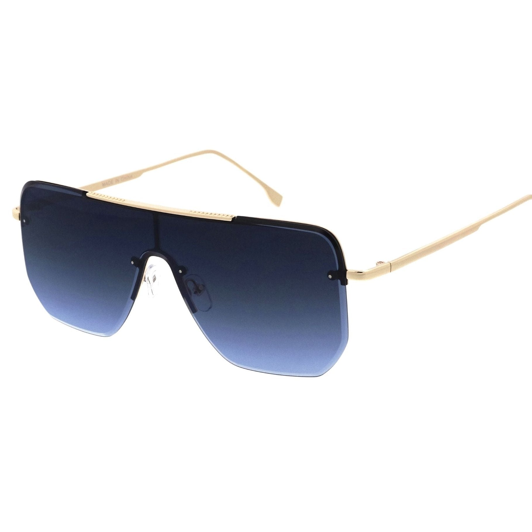 Metal sunglasses for men with a clean design and comfortable fit.
