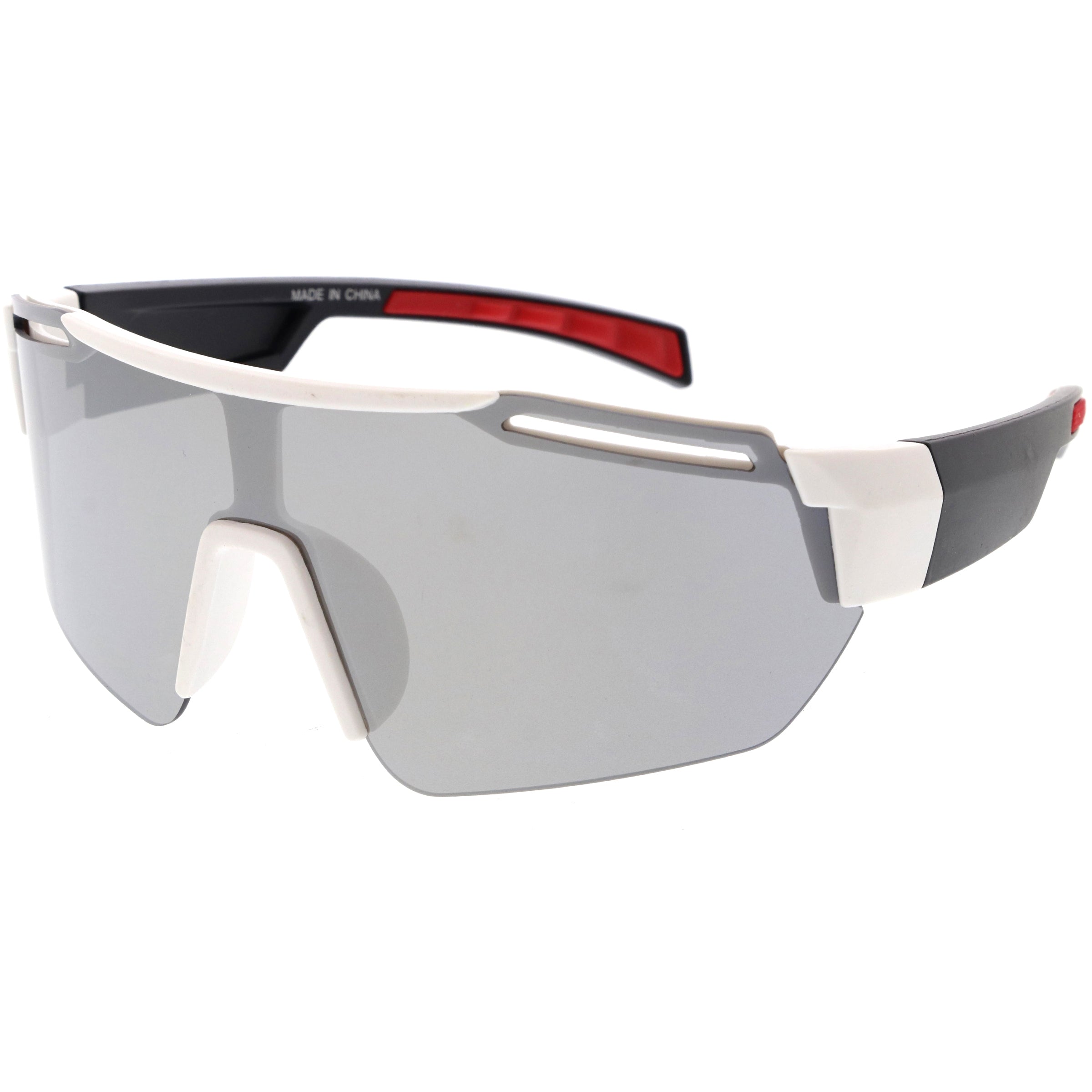 Plastic sunglasses for men with a clean design and comfortable fit.