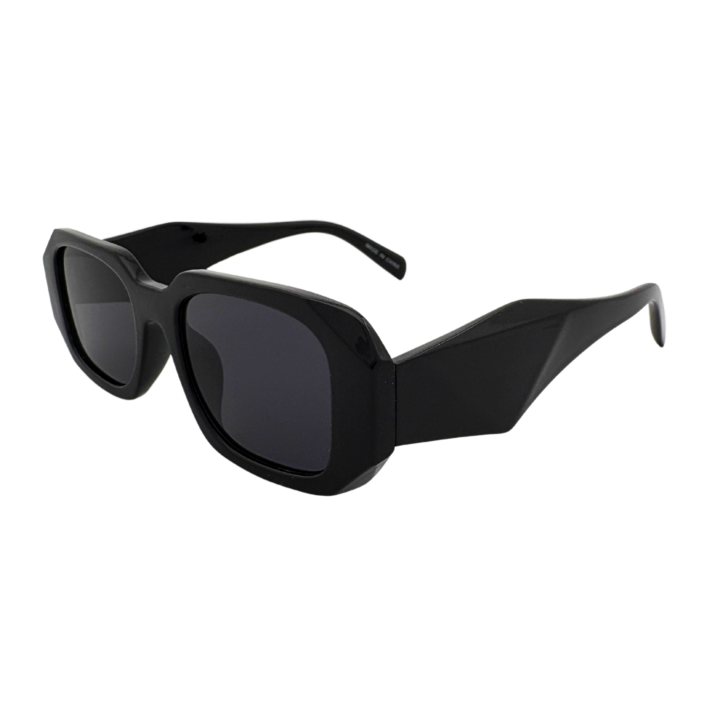 Stylish sunglasses with a sleek frame and tinted lenses, providing UV protection and a fashionable look for any occasion.