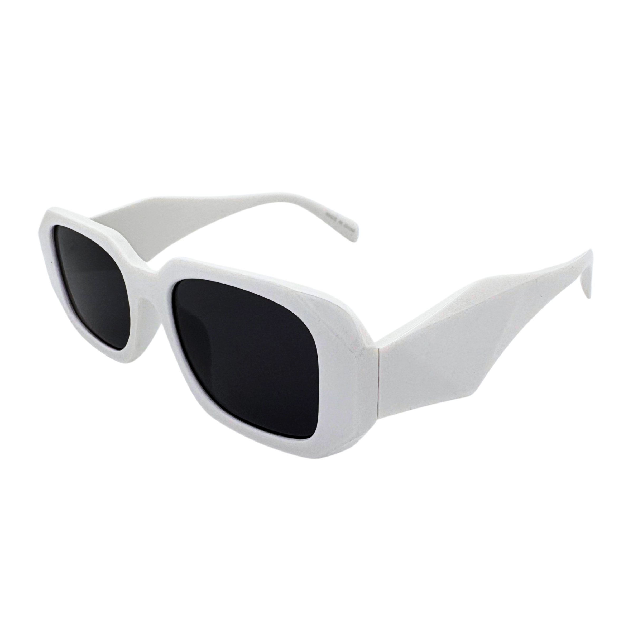 Stylish sunglasses with a sleek frame and tinted lenses, providing UV protection and a fashionable look for any occasion.