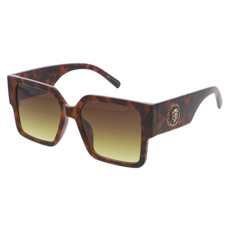Stylish sunglasses with a sleek frame and tinted lenses, offering UV protection and a fashionable look.
