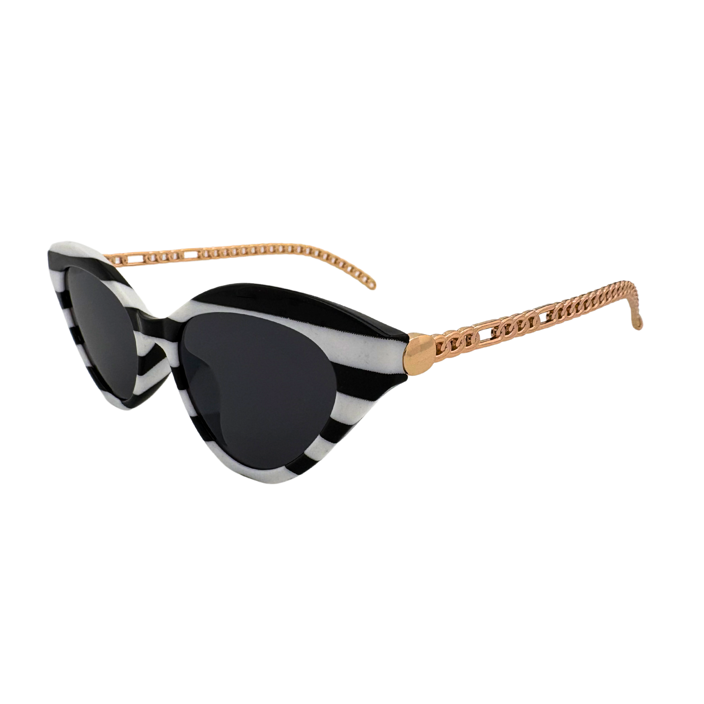Stylish sunglasses with a sleek frame and tinted lenses, providing UV protection and a fashionable look for any occasion.