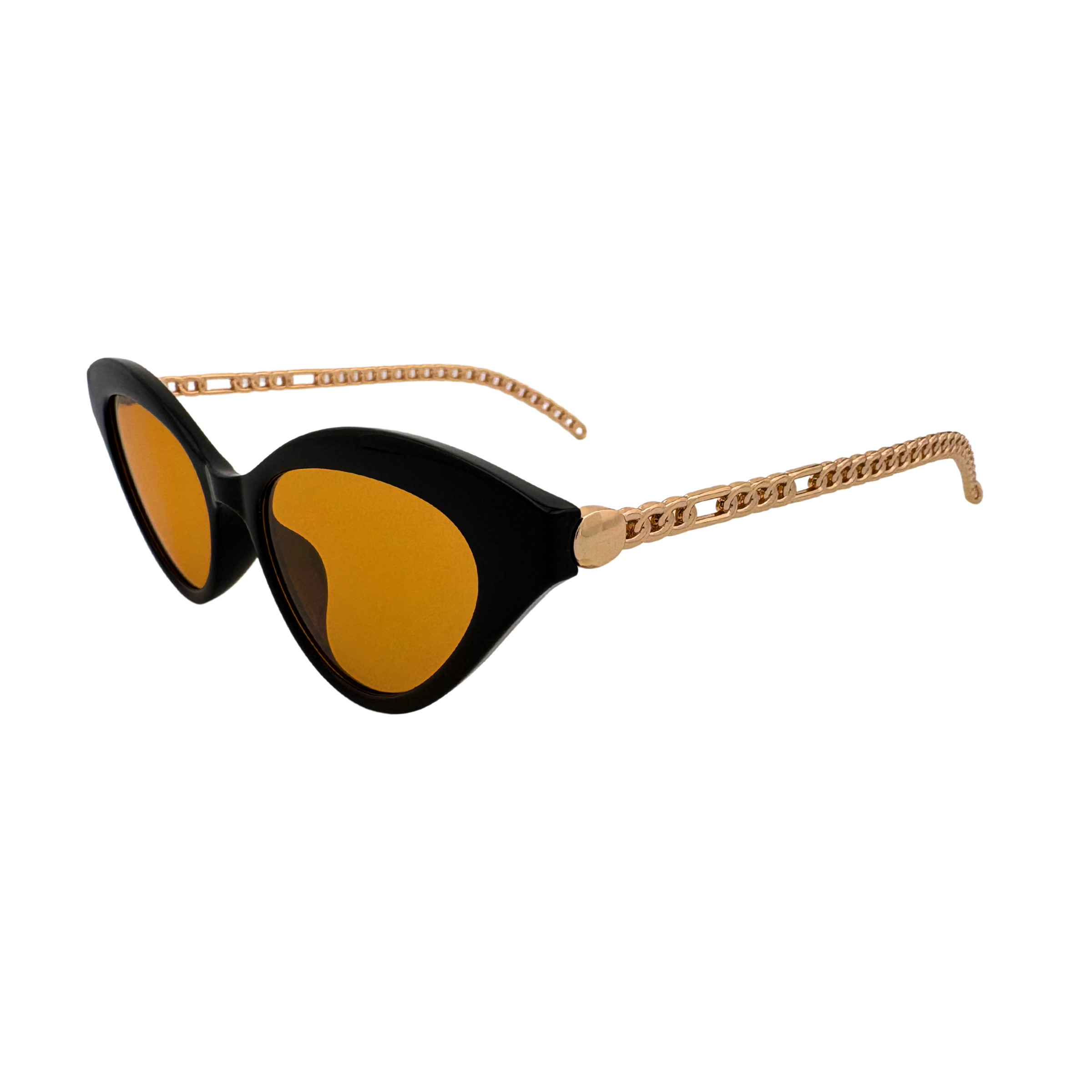 Stylish sunglasses with a sleek frame and tinted lenses, providing UV protection and a fashionable look for any occasion.
