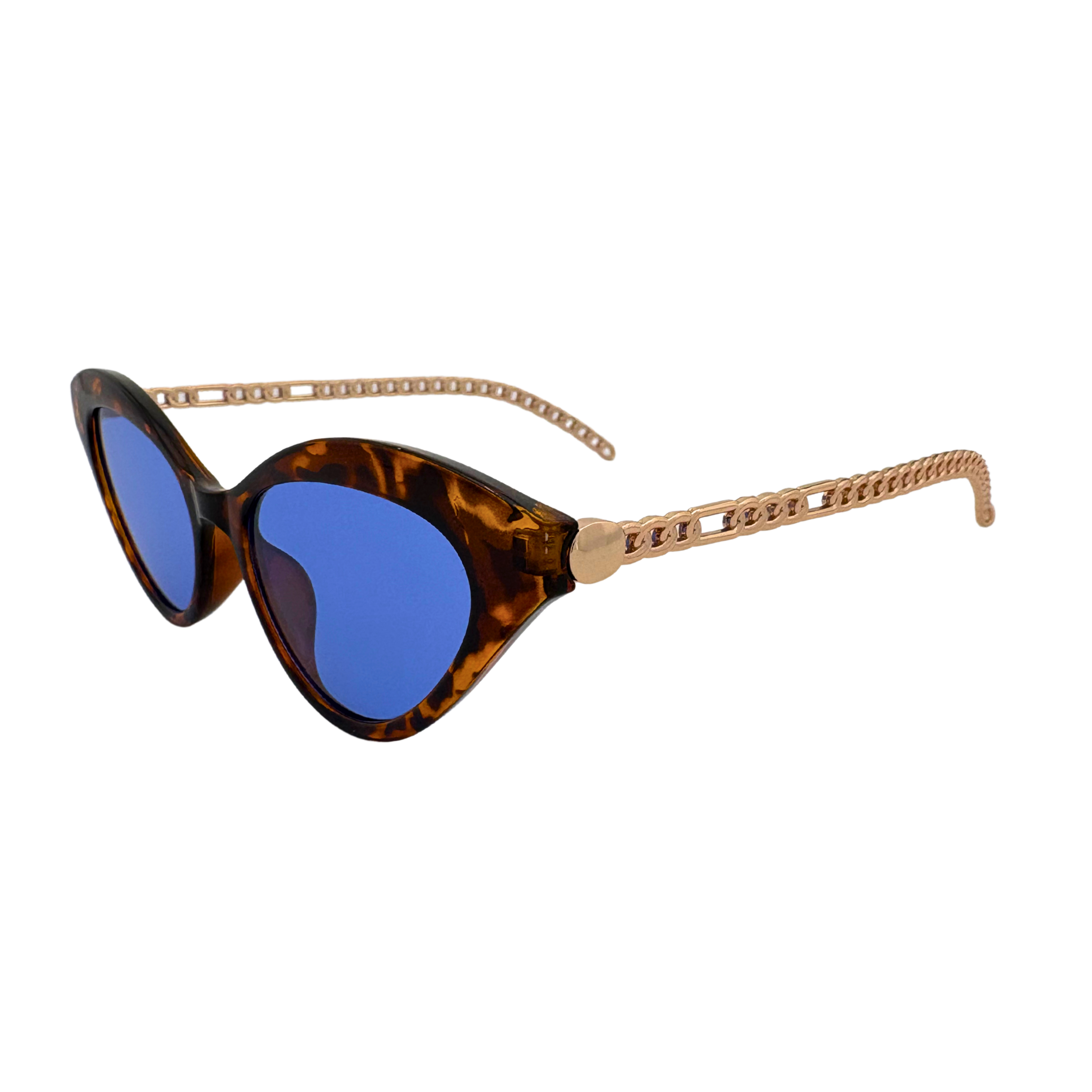 Stylish sunglasses with a sleek frame and tinted lenses, providing UV protection and a fashionable look for any occasion.