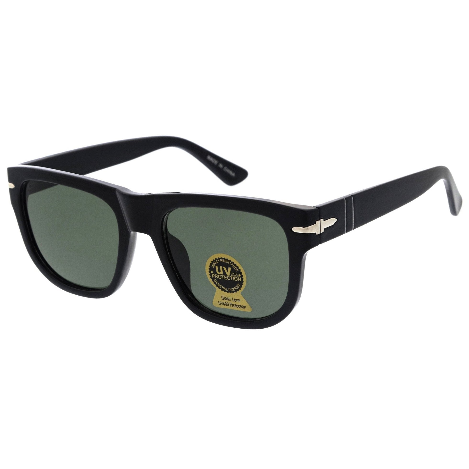 Plastic sunglasses for men with a clean design and comfortable fit.