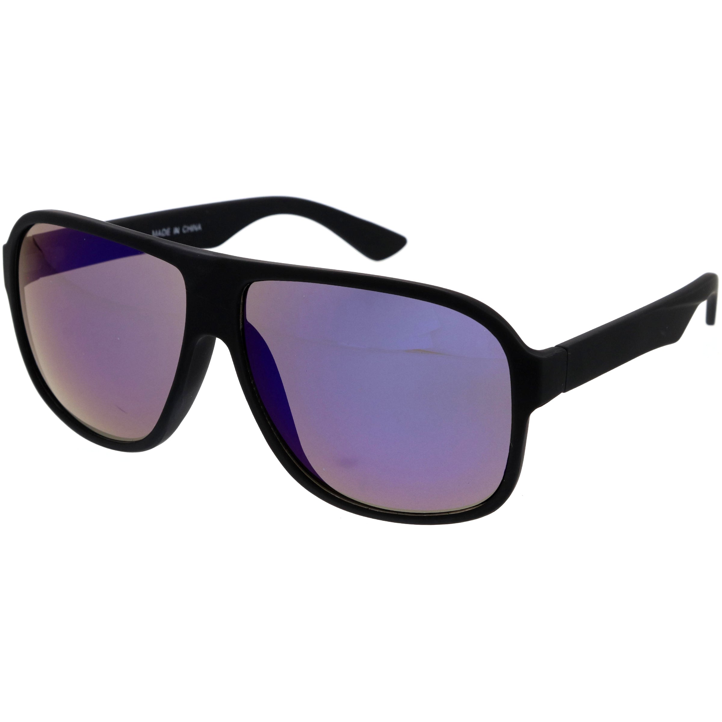 Plastic sunglasses for men with a clean design and comfortable fit.