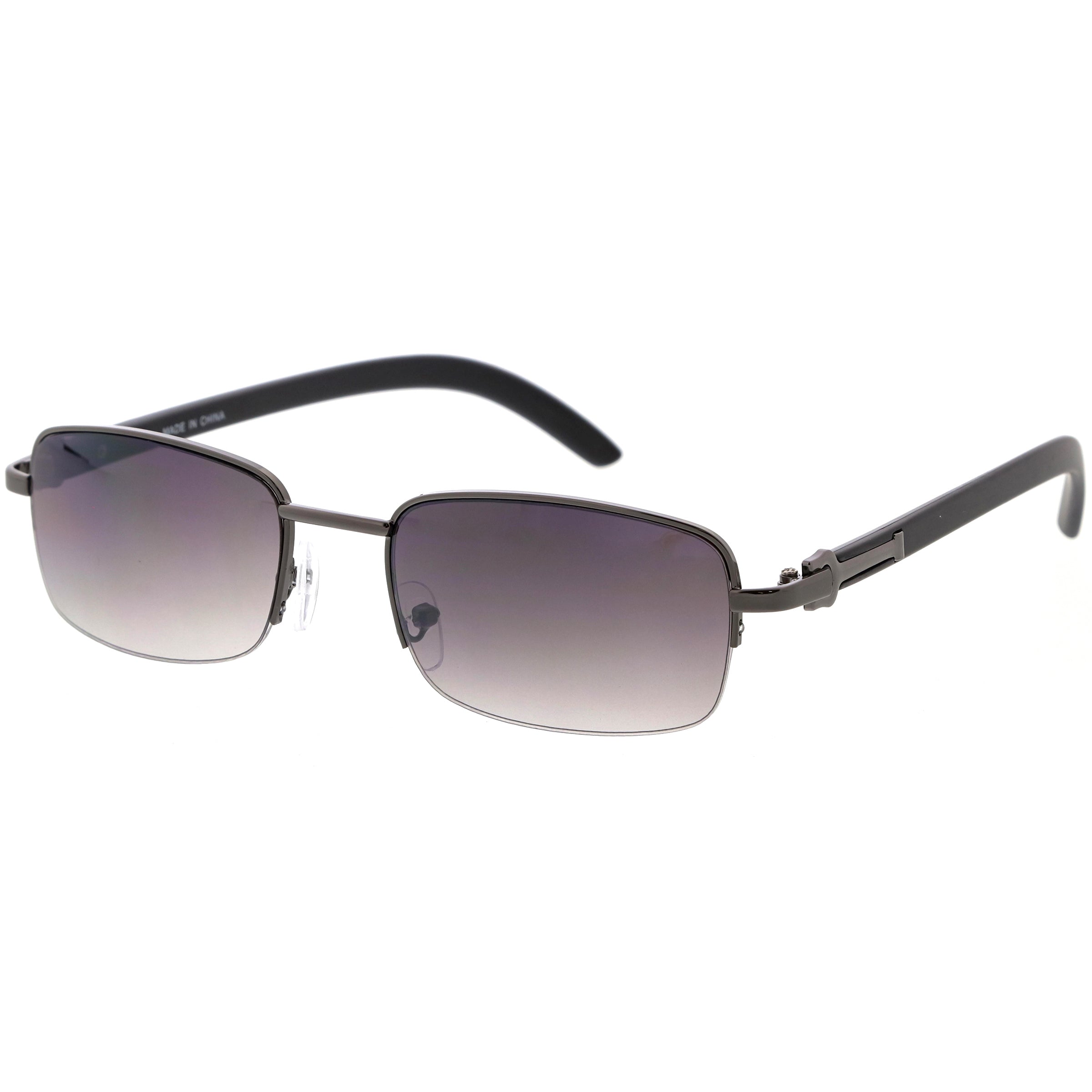Metal sunglasses for men with a clean design and comfortable fit.