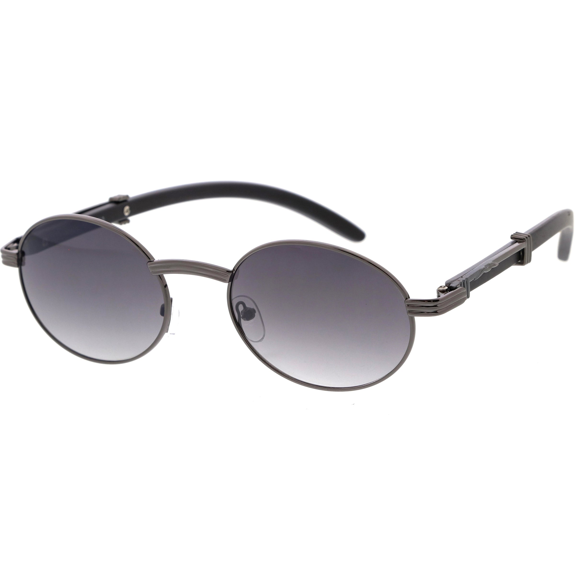 Metal sunglasses for men with a clean design and comfortable fit.