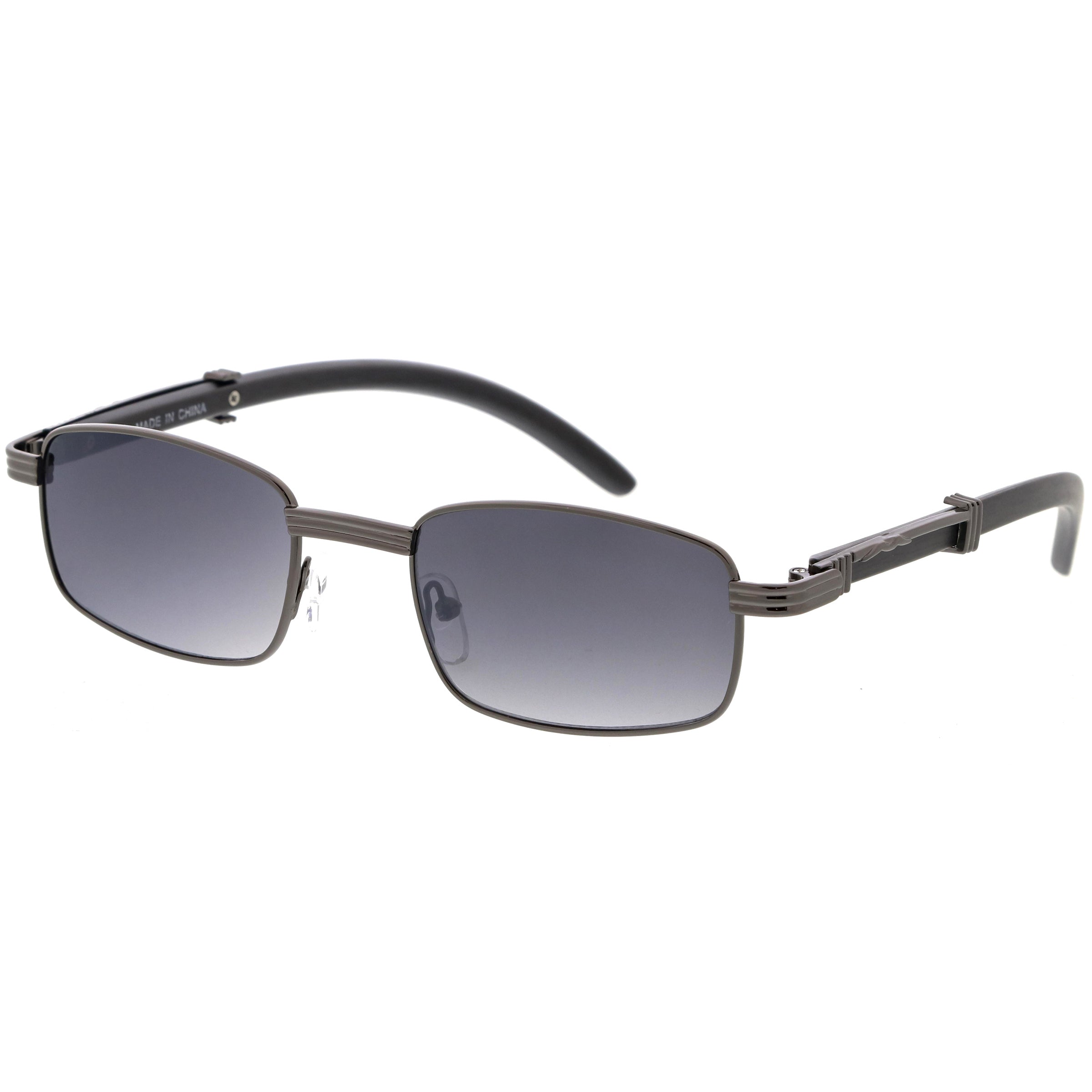 Metal sunglasses for men with a clean design and comfortable fit.