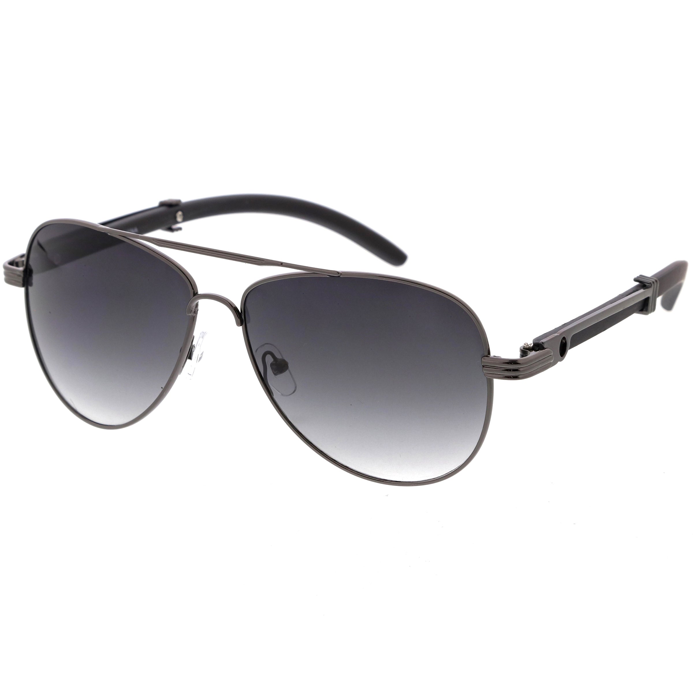 Metal sunglasses for men with a clean design and comfortable fit.
