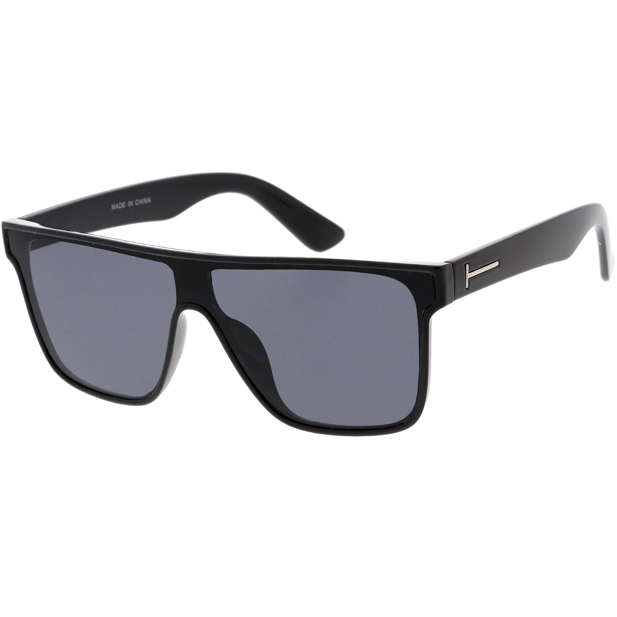 Plastic sunglasses for men with a clean design and comfortable fit.