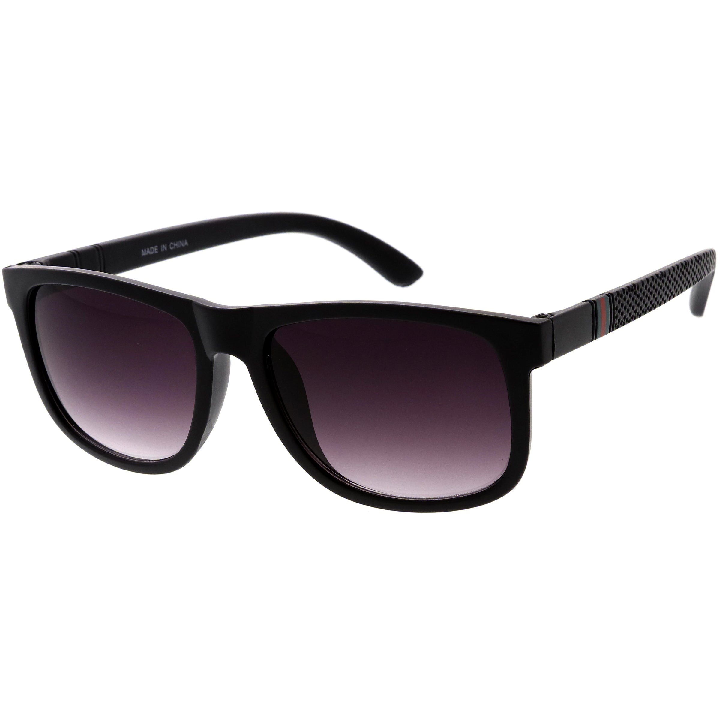 Plastic sunglasses for men with a clean design and comfortable fit.
