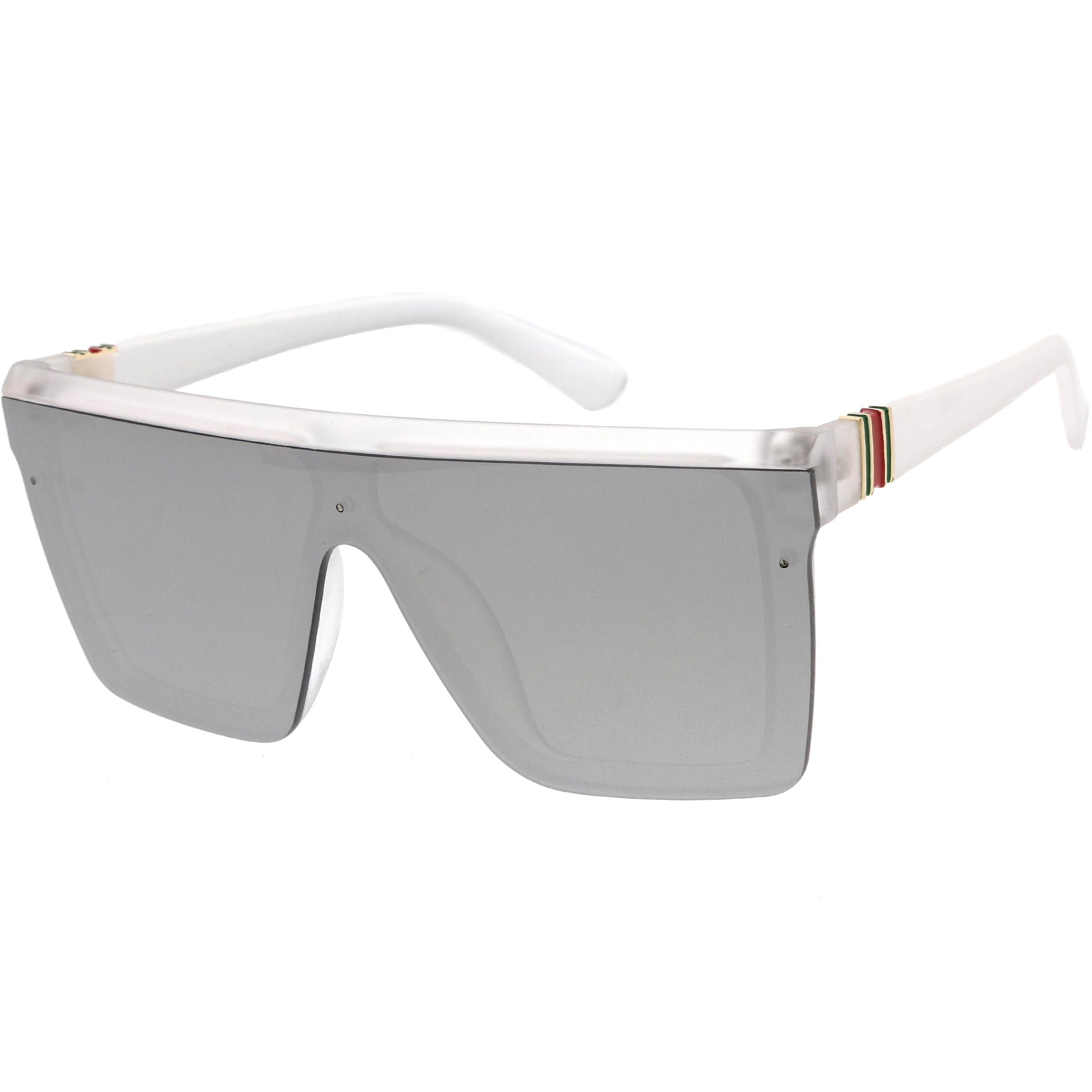 Plastic sunglasses for men with a clean design and comfortable fit.