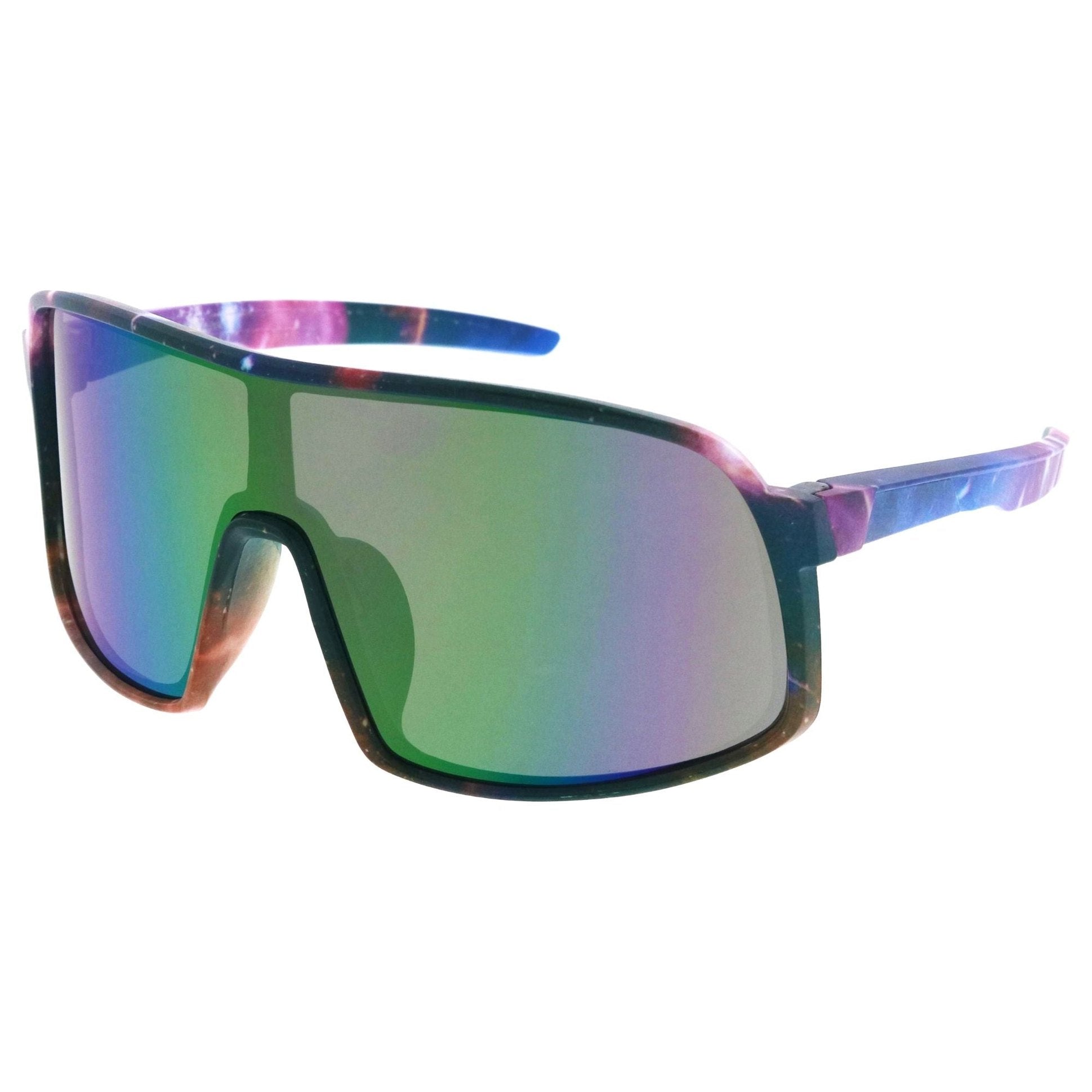 Plastic sunglasses for men with a clean design and comfortable fit.