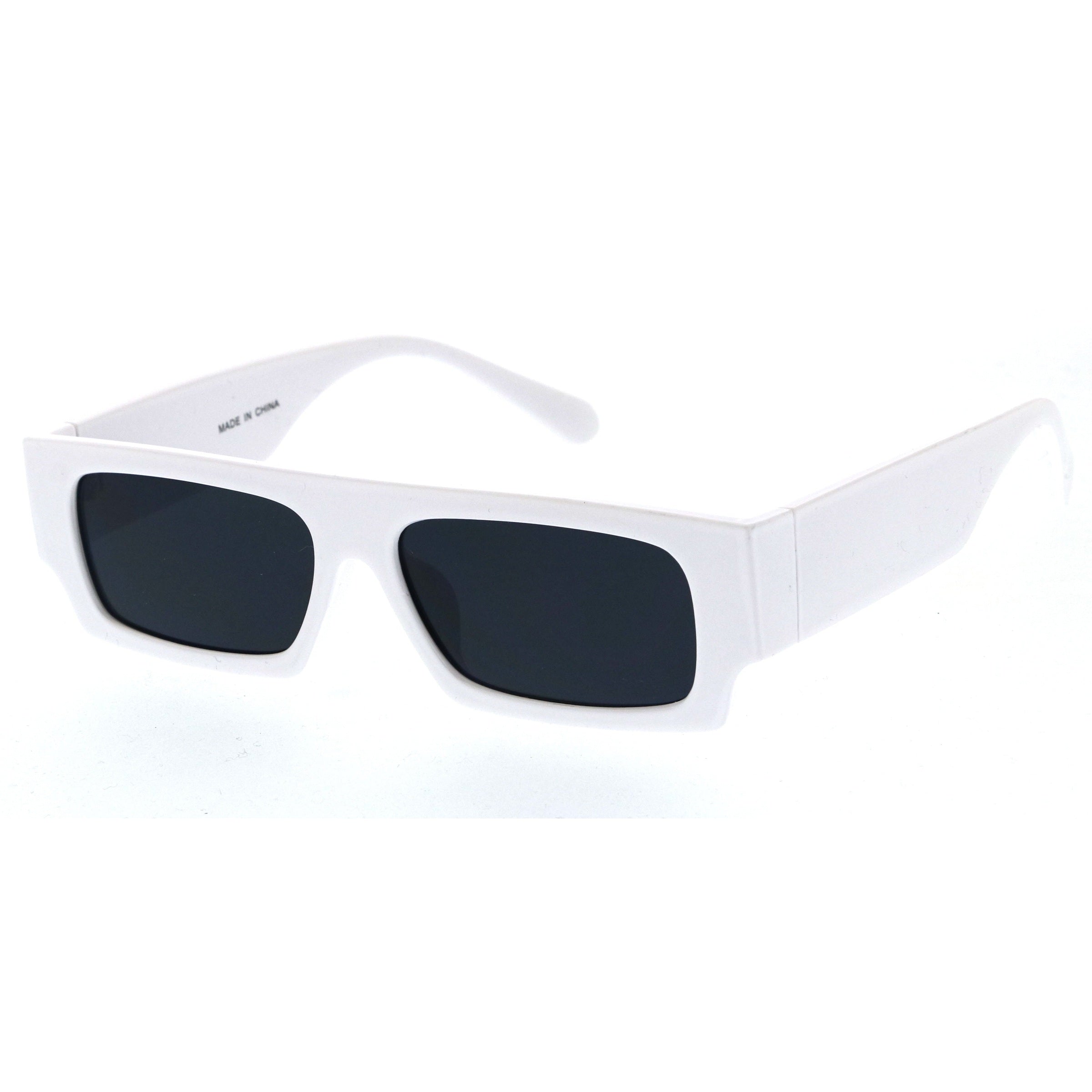 Plastic sunglasses for men with a clean design and comfortable fit.