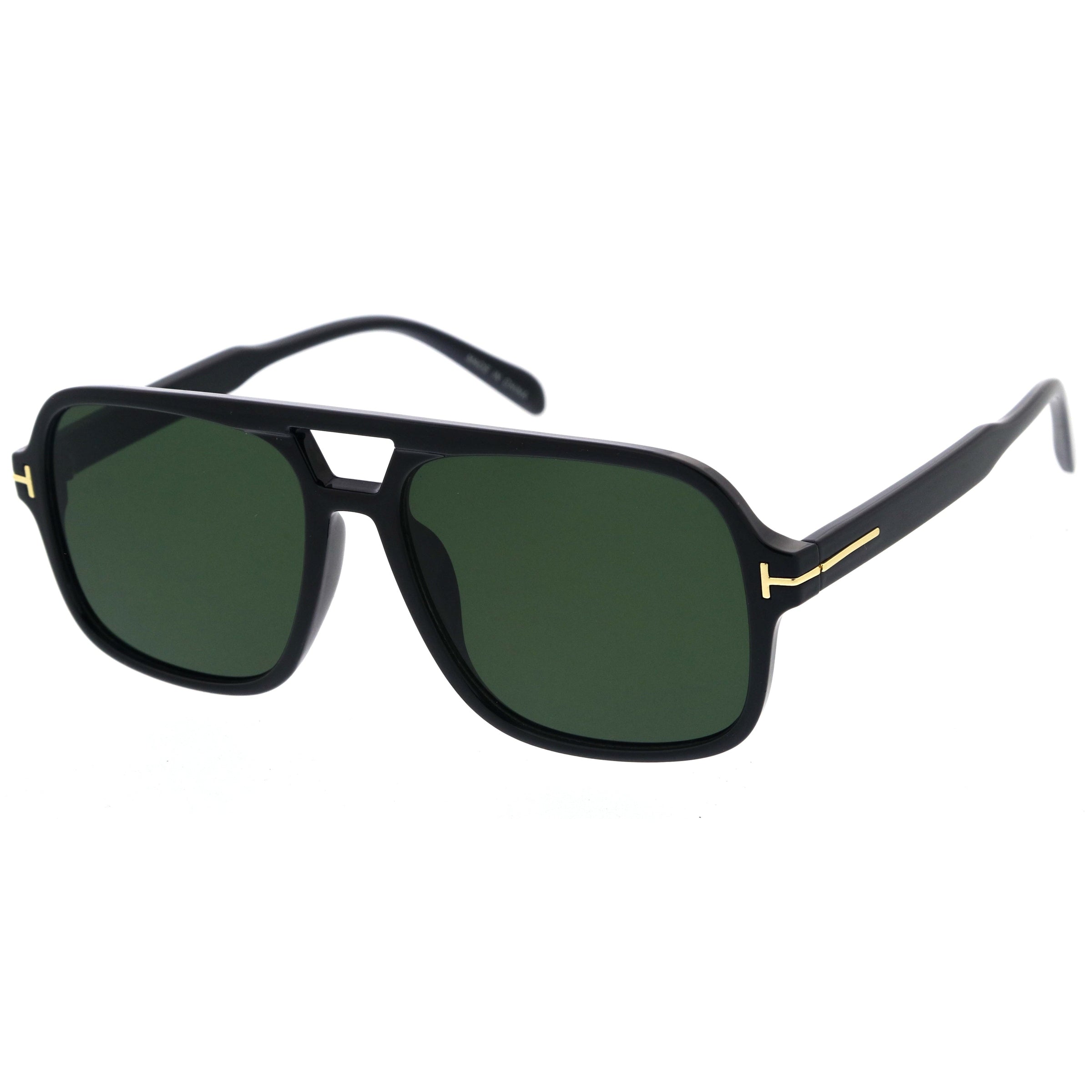 Plastic sunglasses for men with a clean design and comfortable fit.