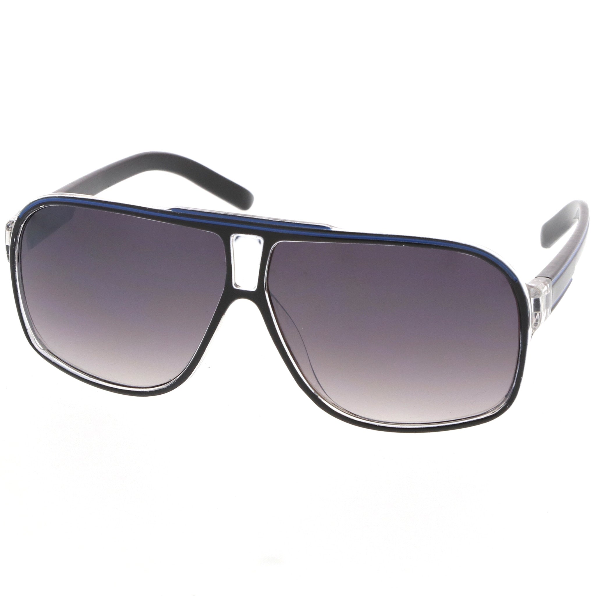 Plastic sunglasses for men with a clean design and comfortable fit.