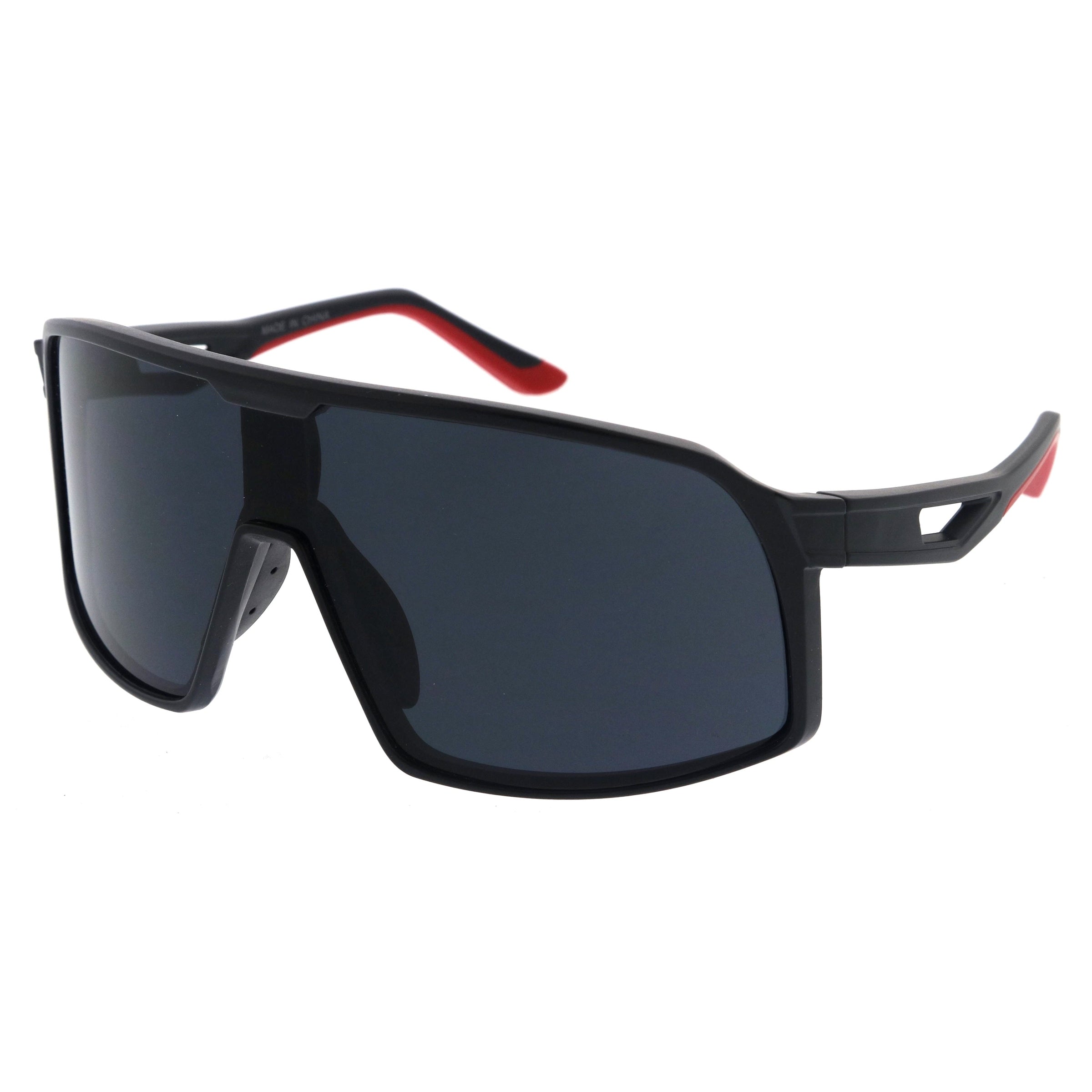 Plastic sunglasses for men with a clean design and comfortable fit.