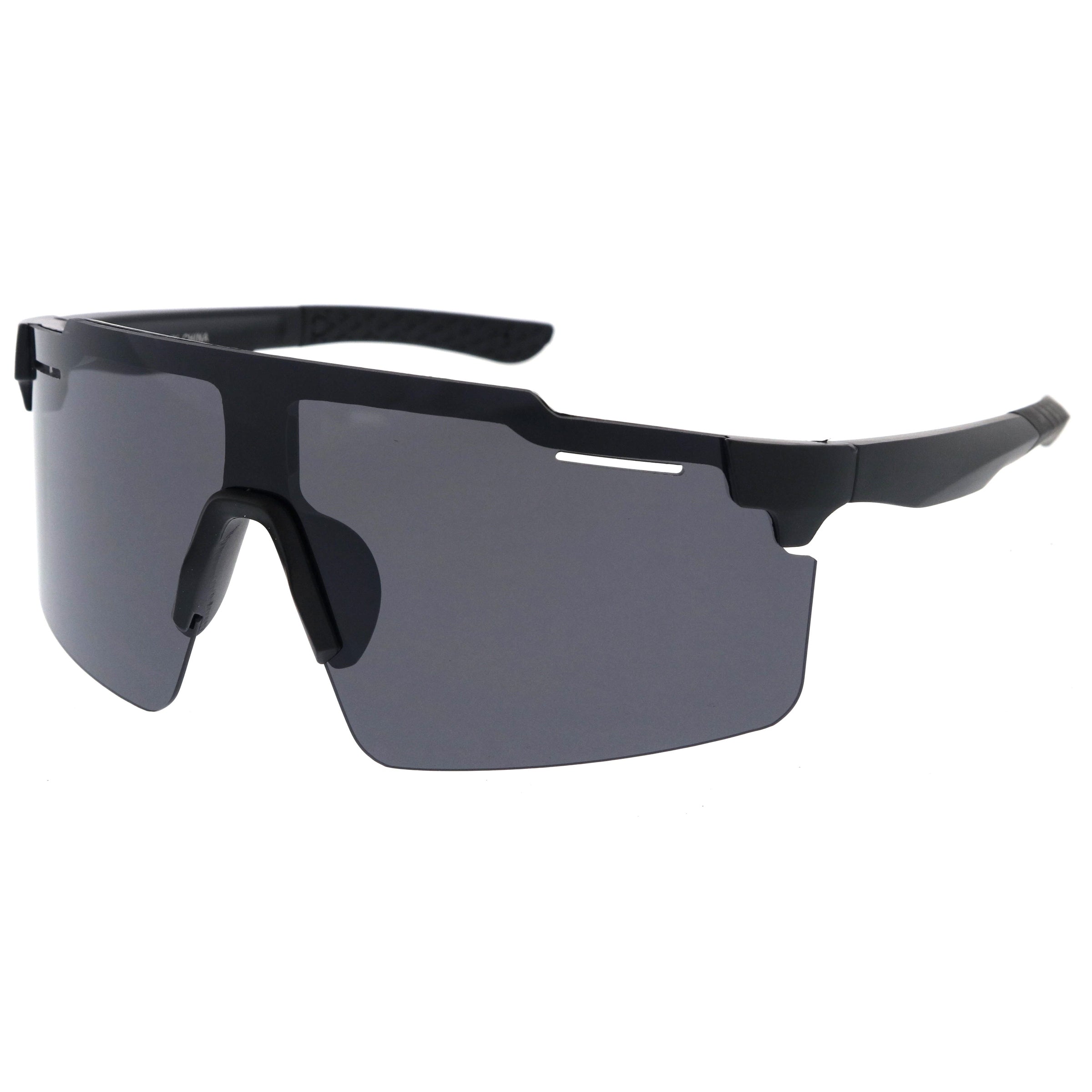 Plastic sunglasses for men with a clean design and comfortable fit.