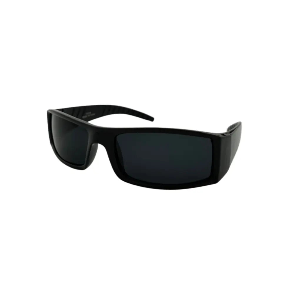 Assorted sports sunglasses with smoke lens and black frame