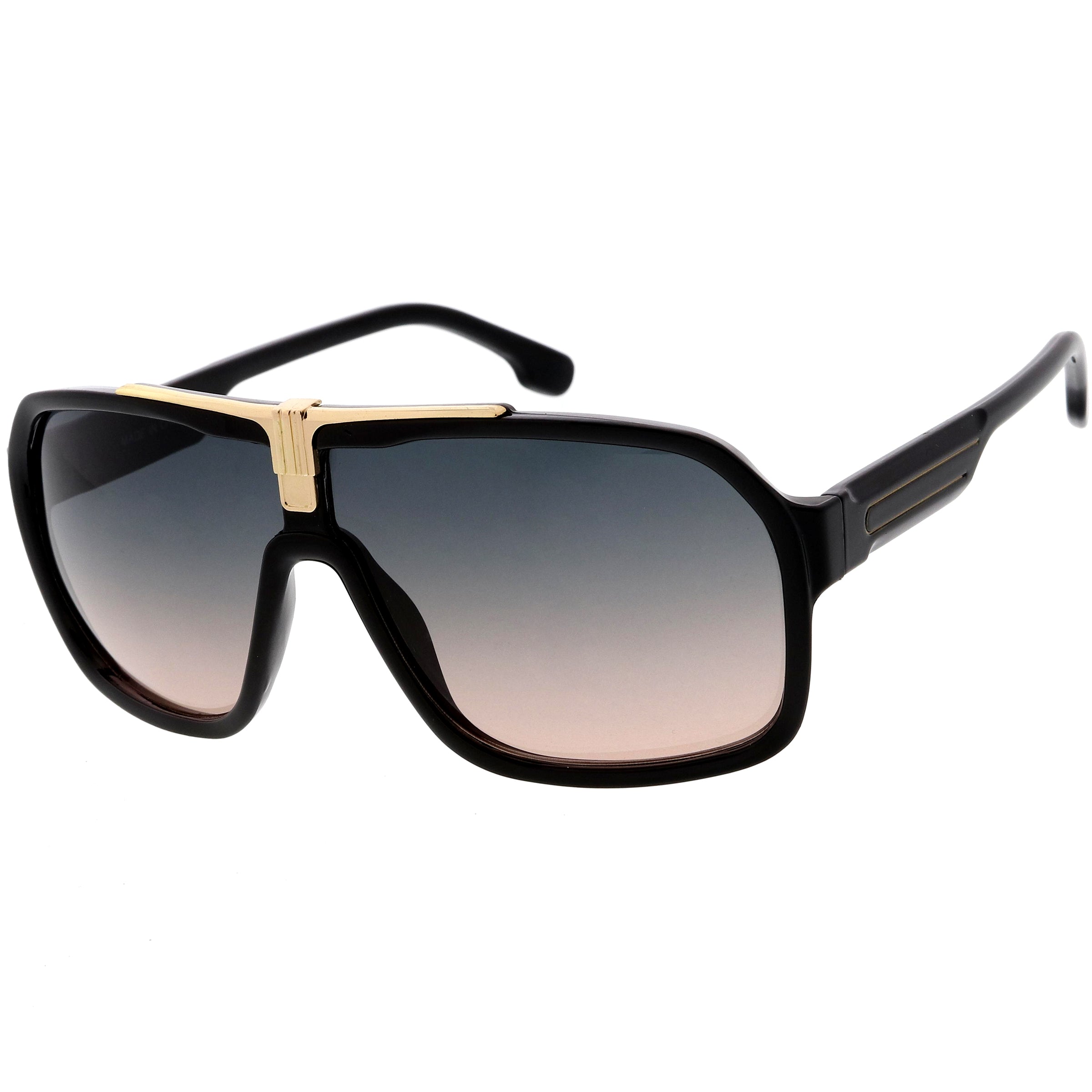 Plastic sunglasses for men with a clean design and comfortable fit.