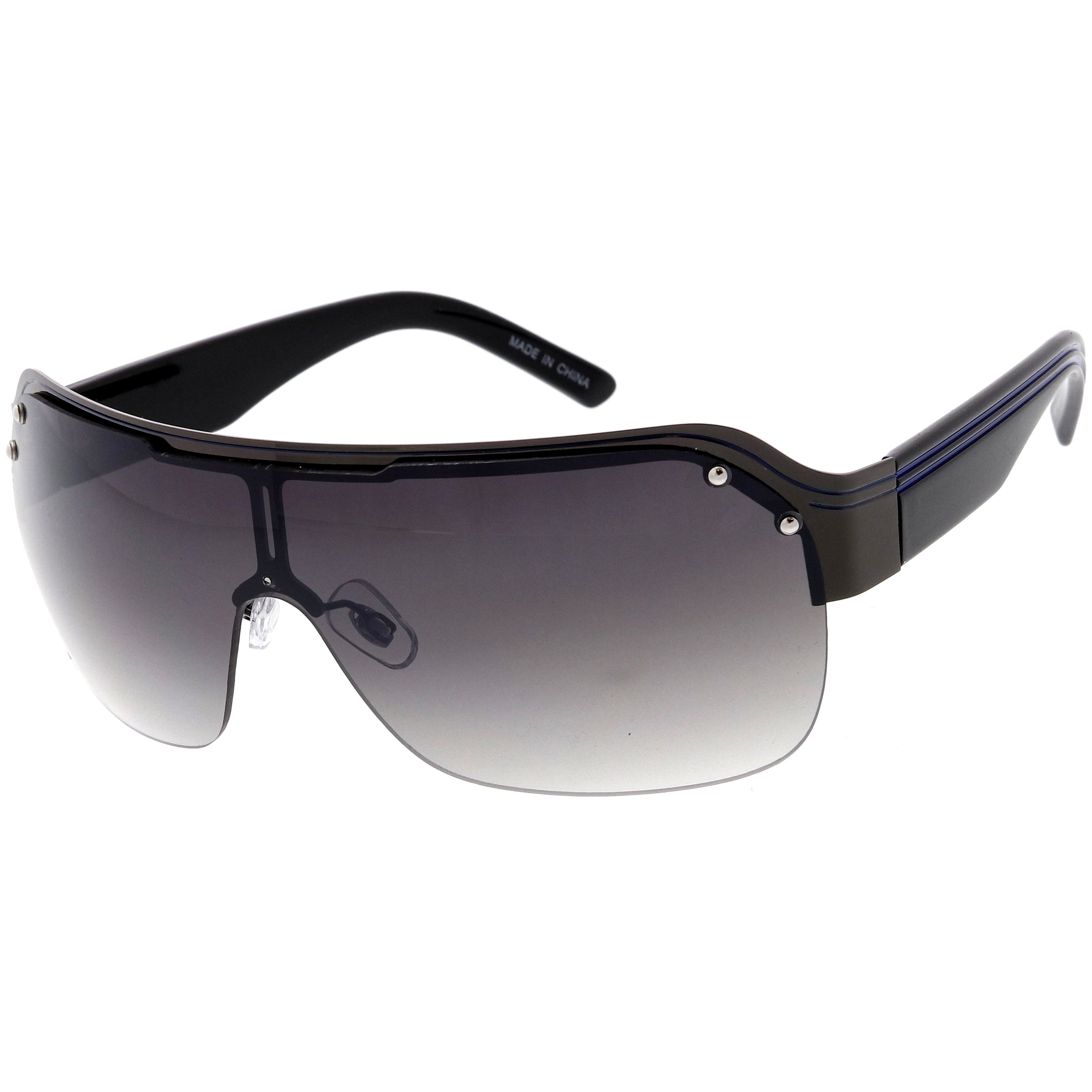 Metal sunglasses for men with a clean design and comfortable fit.