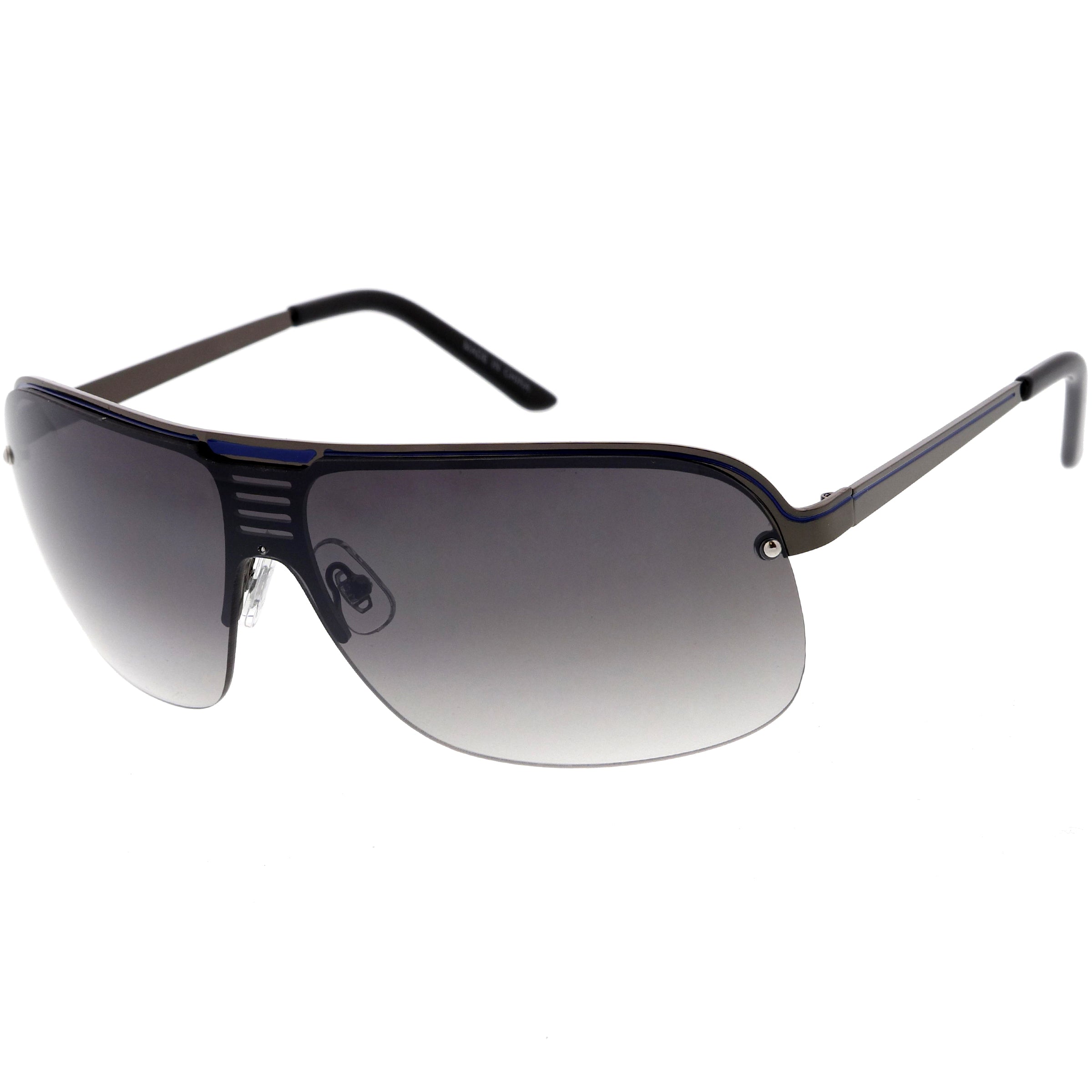 Metal sunglasses for men with a clean design and comfortable fit.
