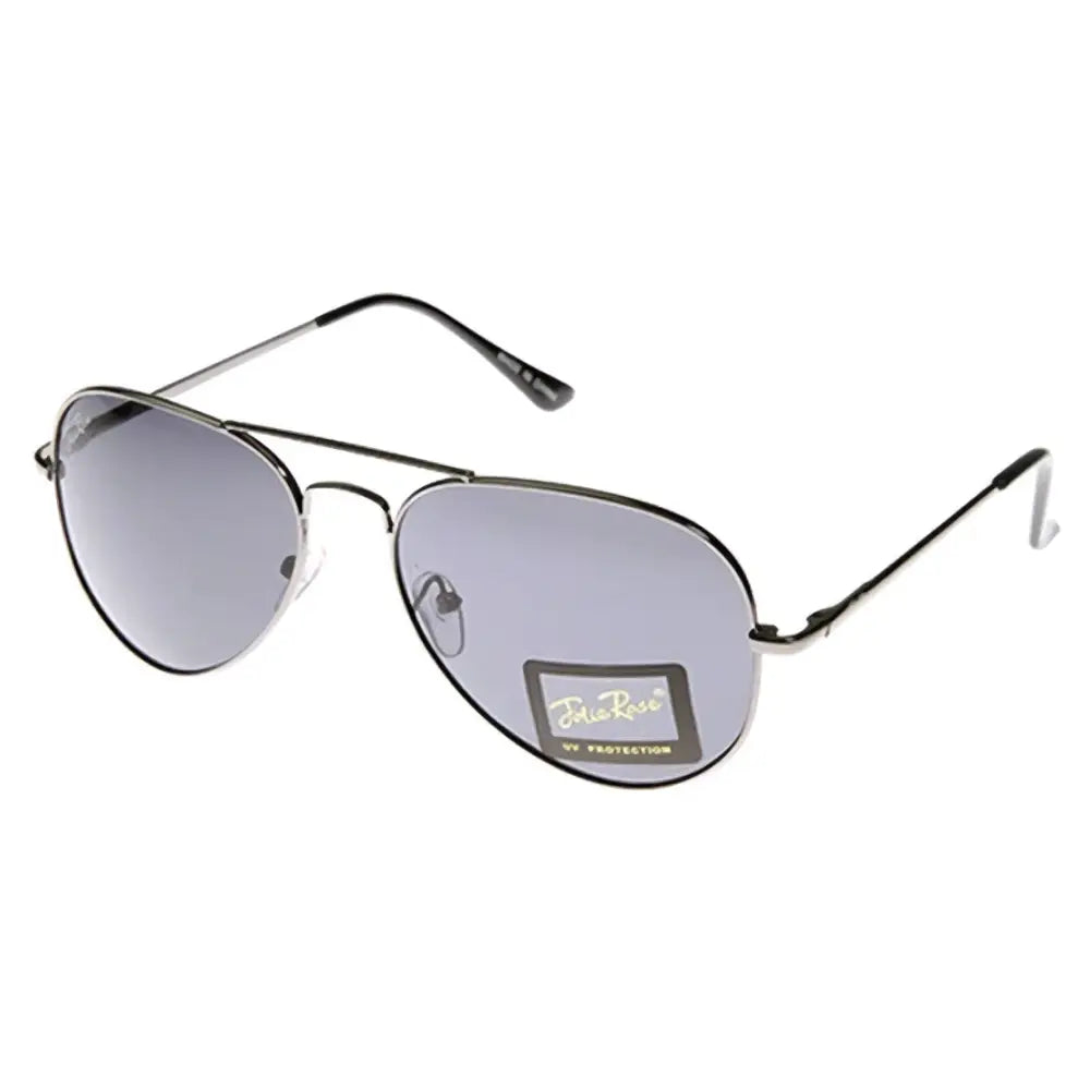 Set of 12 black metal aviator sunglasses with gray gradient lenses and dieress label on the right lens