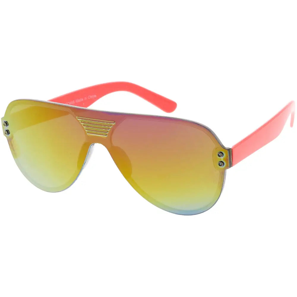 Colorful kids sunglasses with fun frames and protective lenses, perfect for outdoor play and sun protection