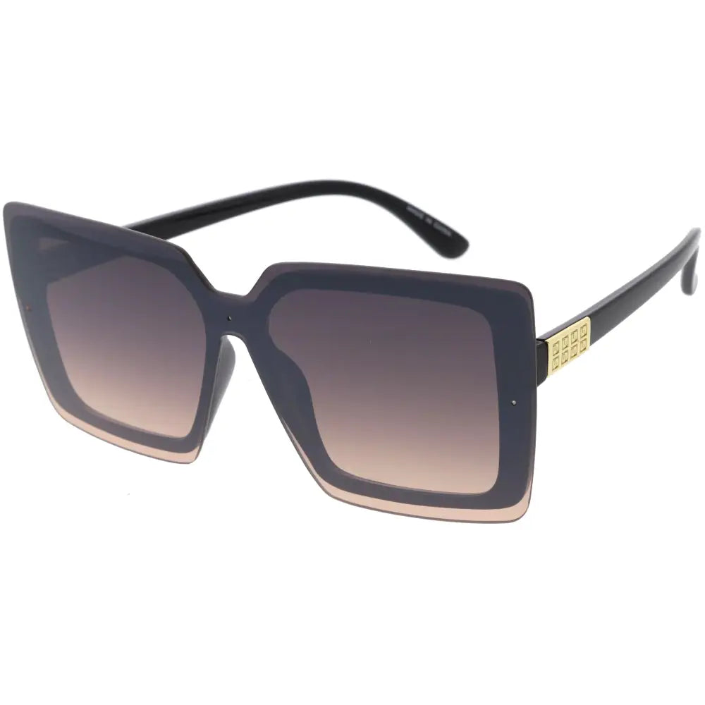 Gafas de sol de metal para mujer con diseño limpio y ajuste cómodo.