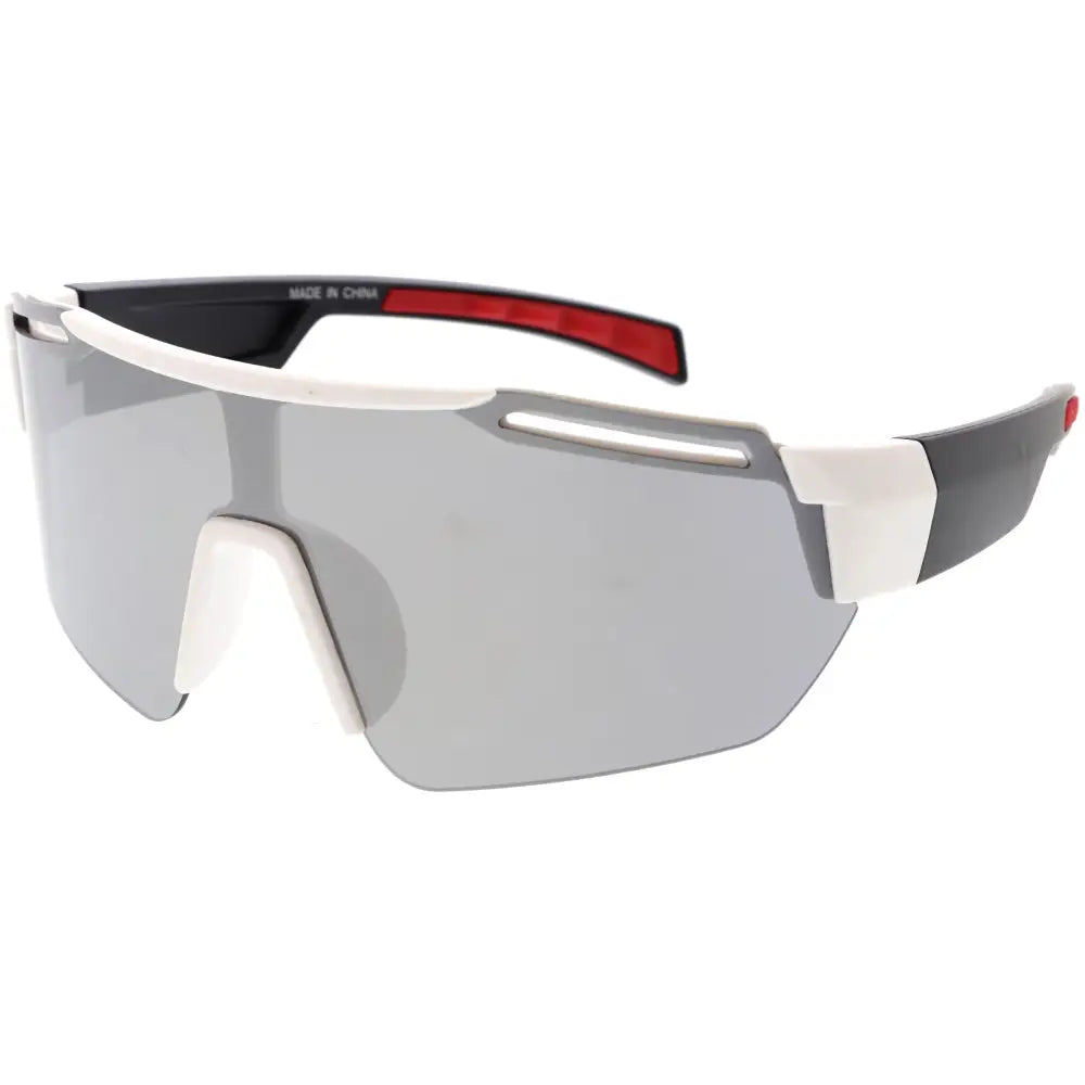 Plastic sunglasses for men with a clean design and comfortable fit.