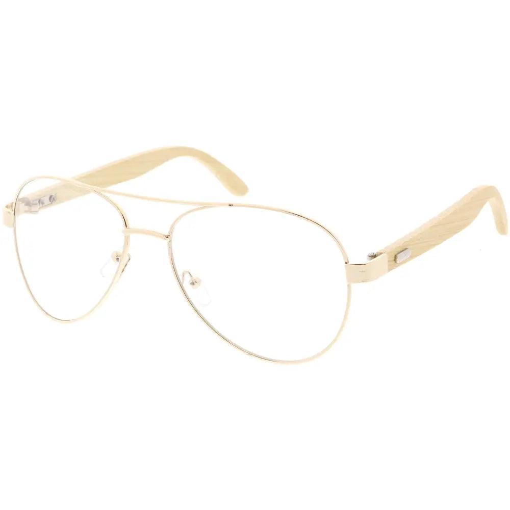 Gafas de sol de aviador elegantes con montura metálica y lentes tintados para un look clásico y a la moda.
