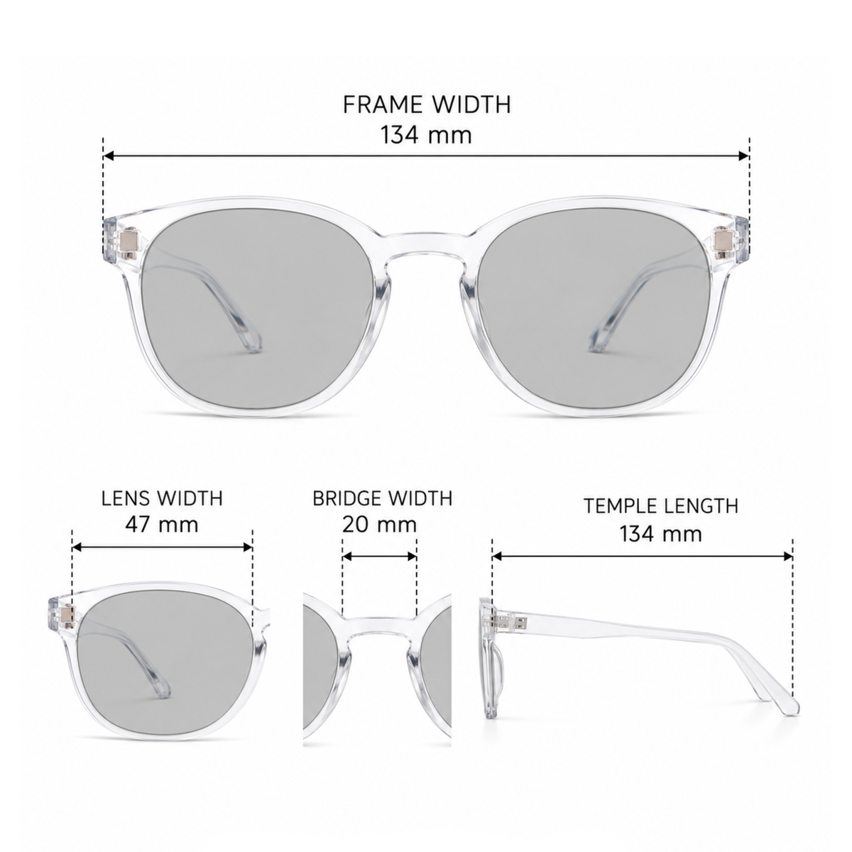 SA1274 (Set of 12) Blue Light Blocking Lens with Polarized Clip On
