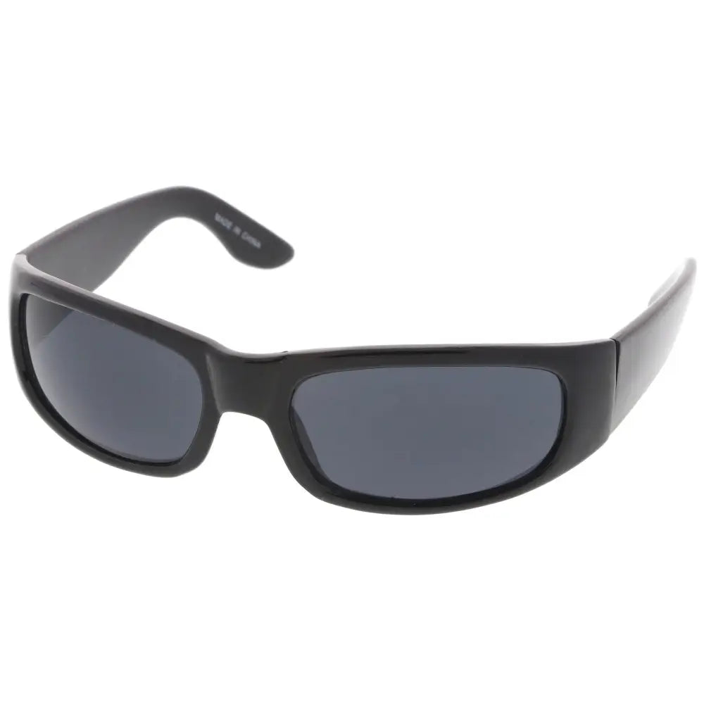 Plastic sunglasses for men with a clean design and comfortable fit.