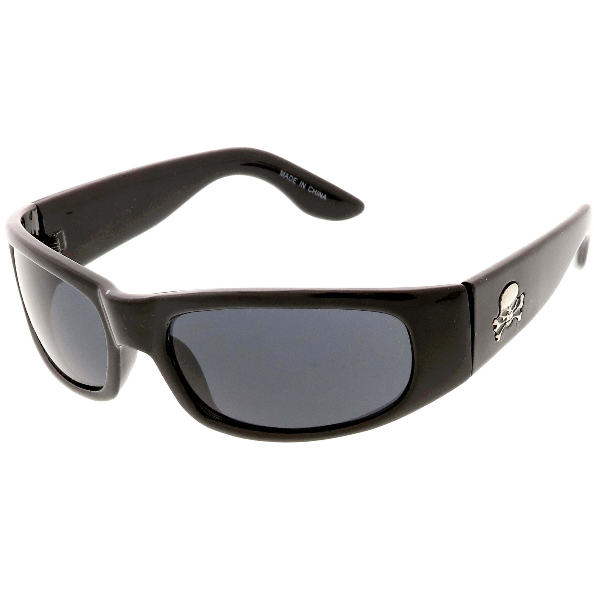 Plastic sunglasses for men with a clean design and comfortable fit.