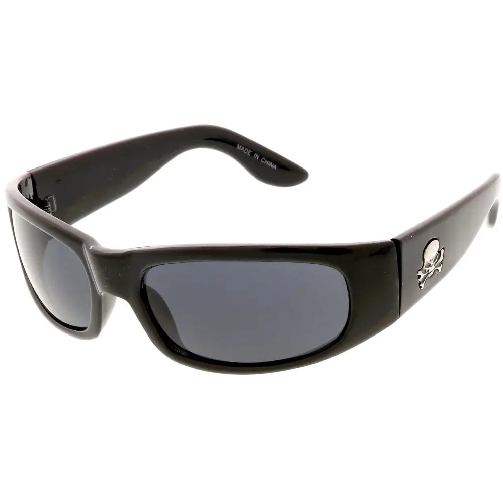 Plastic sunglasses for men with a clean design and comfortable fit.