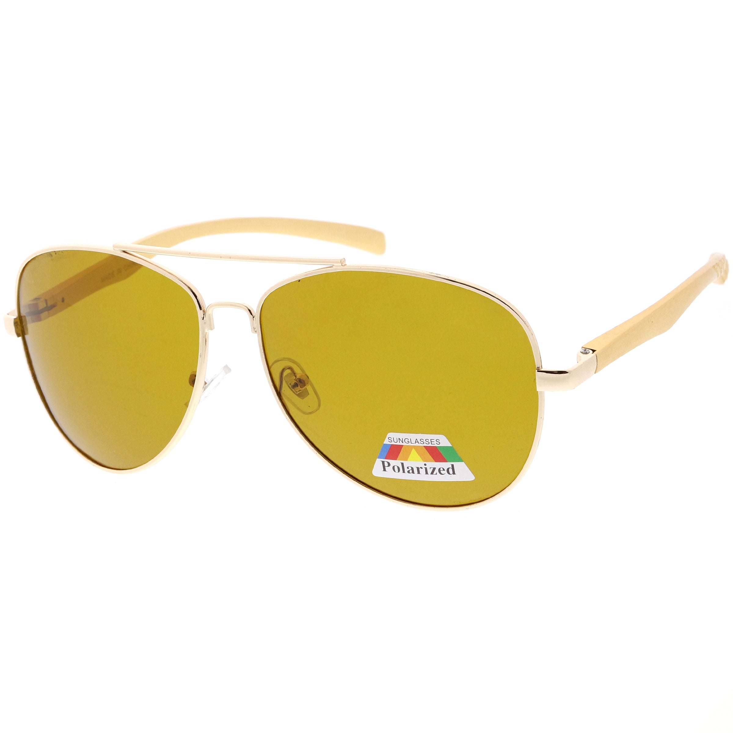 Polarized sunglasses with a sleek frame and advanced lenses, reducing glare and providing superior UV protection for clear vision and comfort.