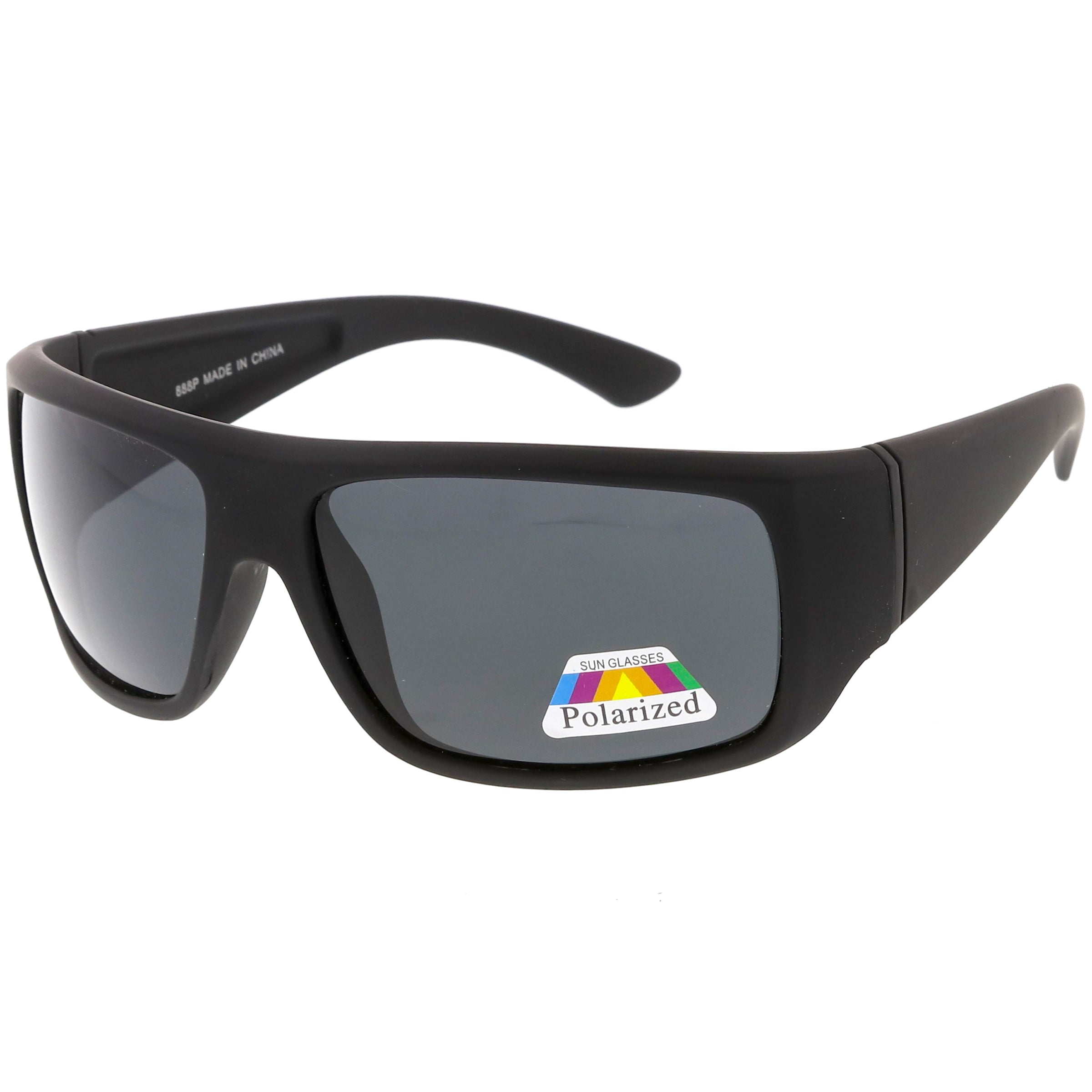 Polarized sunglasses with a sleek frame and advanced lenses, reducing glare and providing superior UV protection for clear vision and comfort.