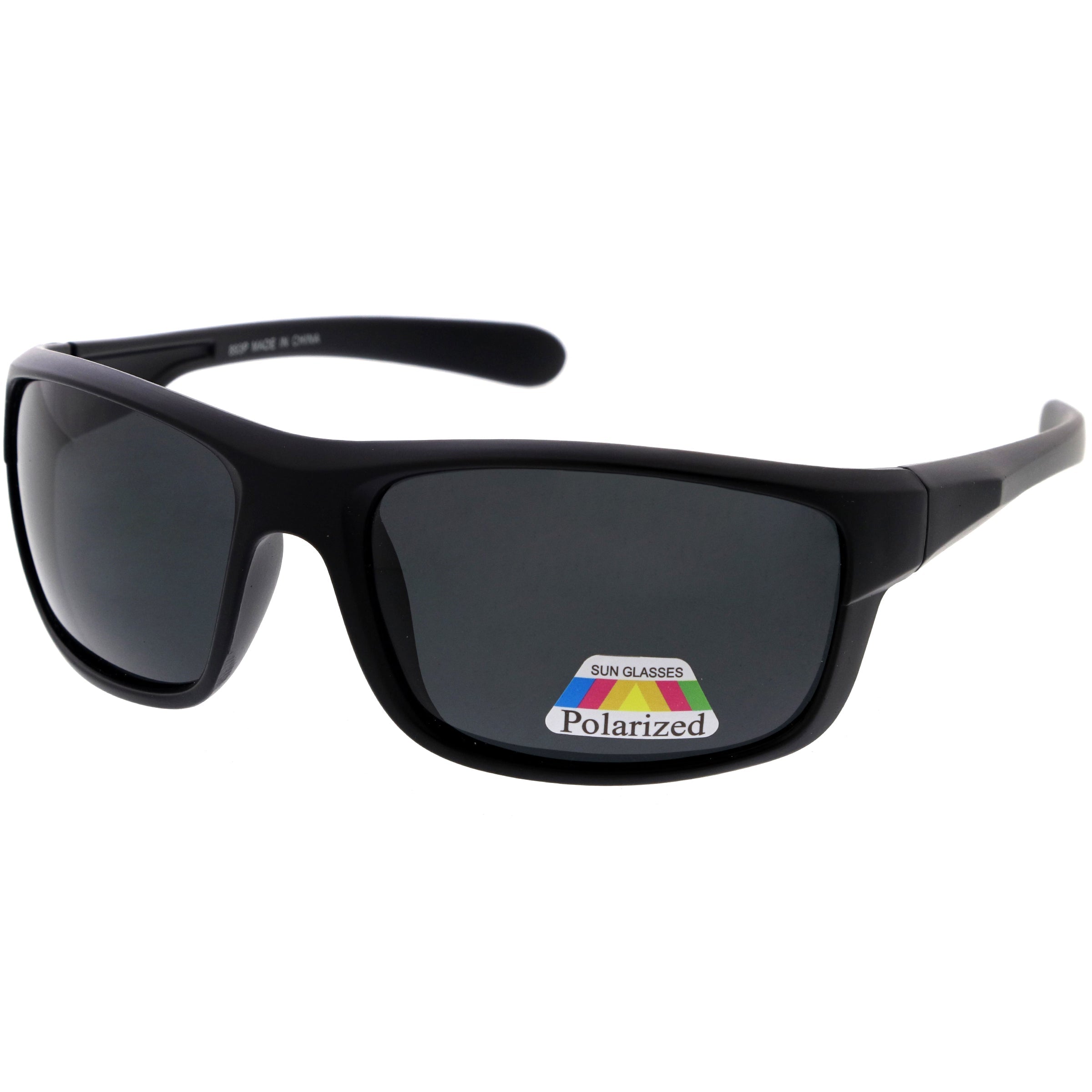 Polarized sunglasses with a sleek frame and advanced lenses, reducing glare and providing superior UV protection for clear vision and comfort.