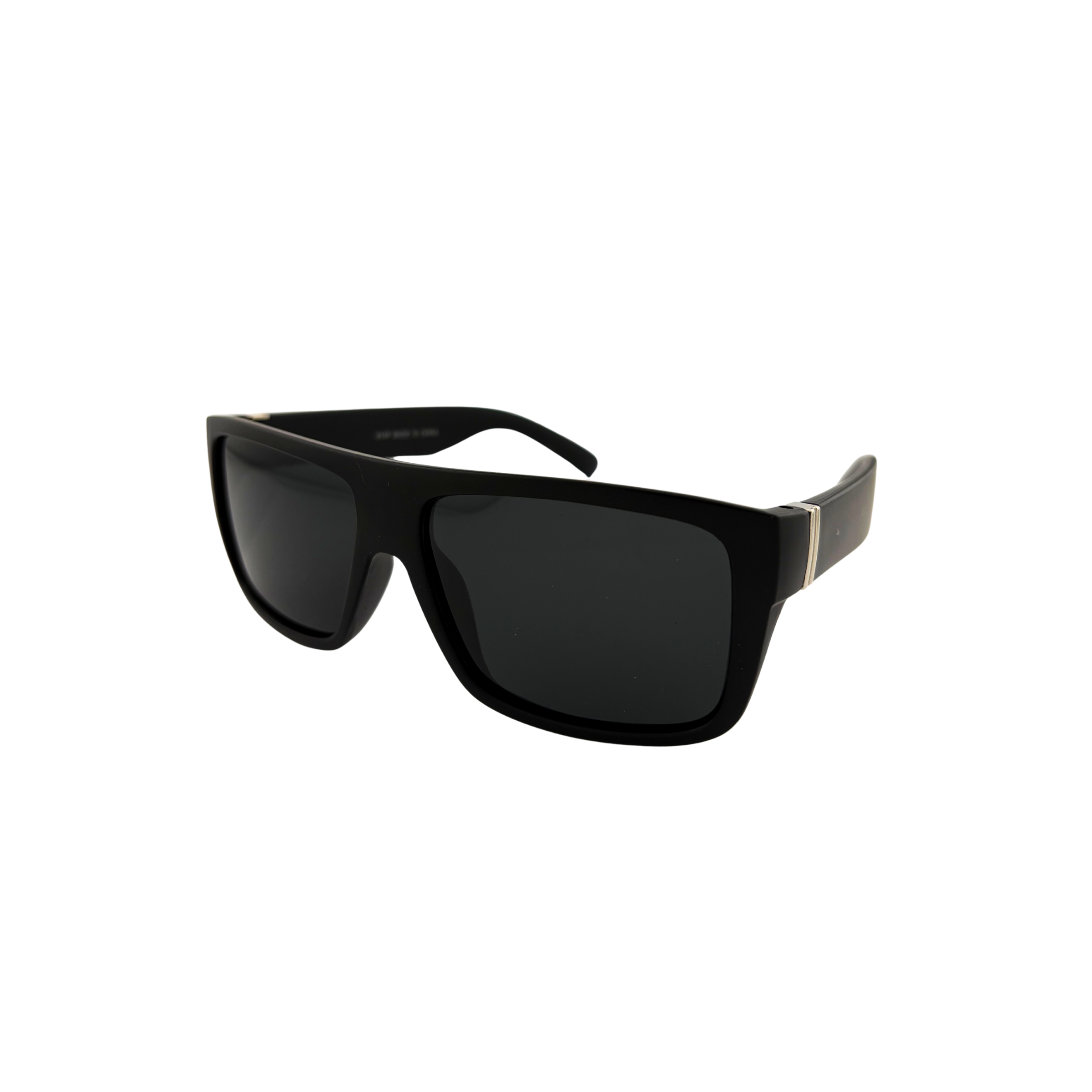 Black sunglasses on a white background