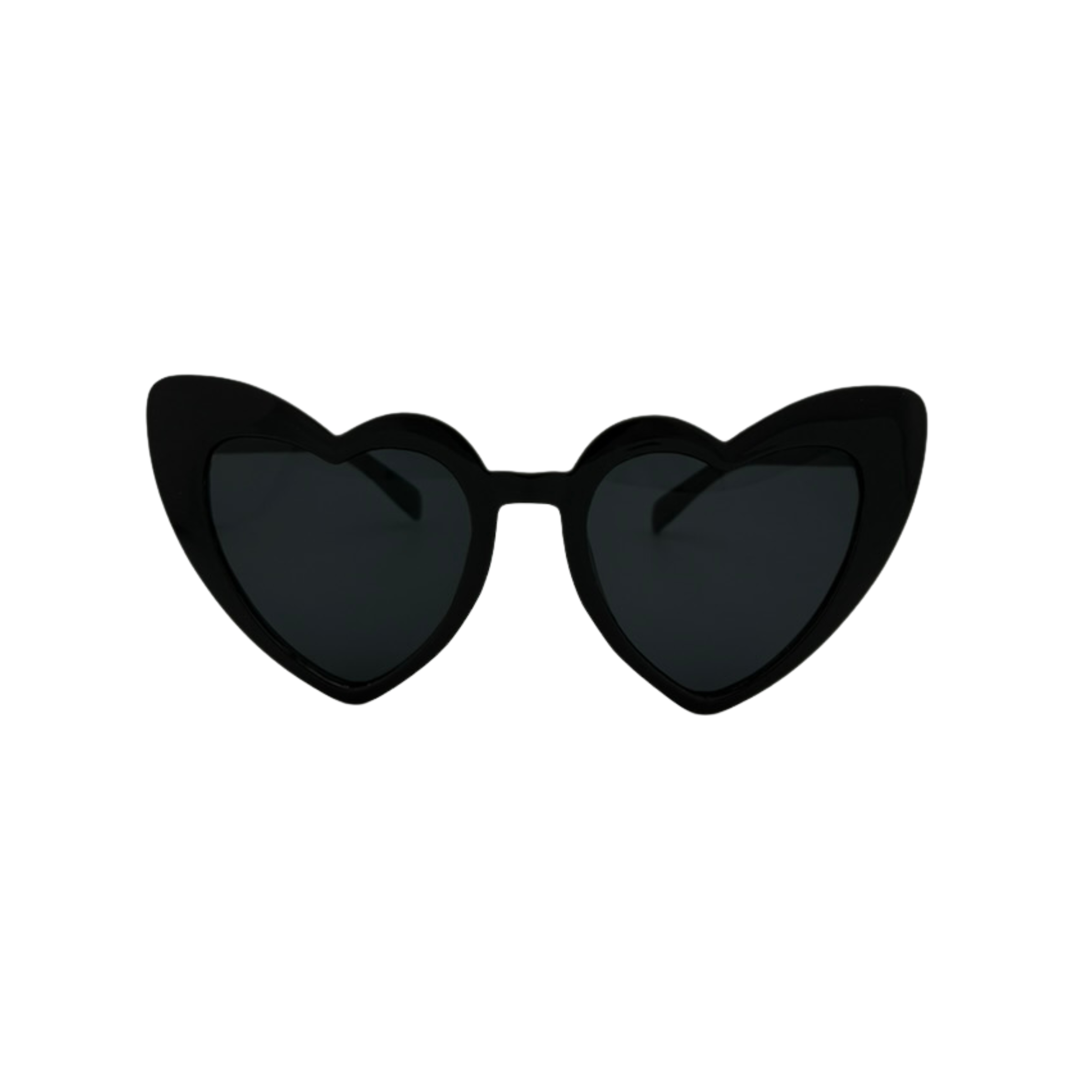 Wholesale Heart-Shaped Sunglasses – Assorted Colors with Smoke Lens