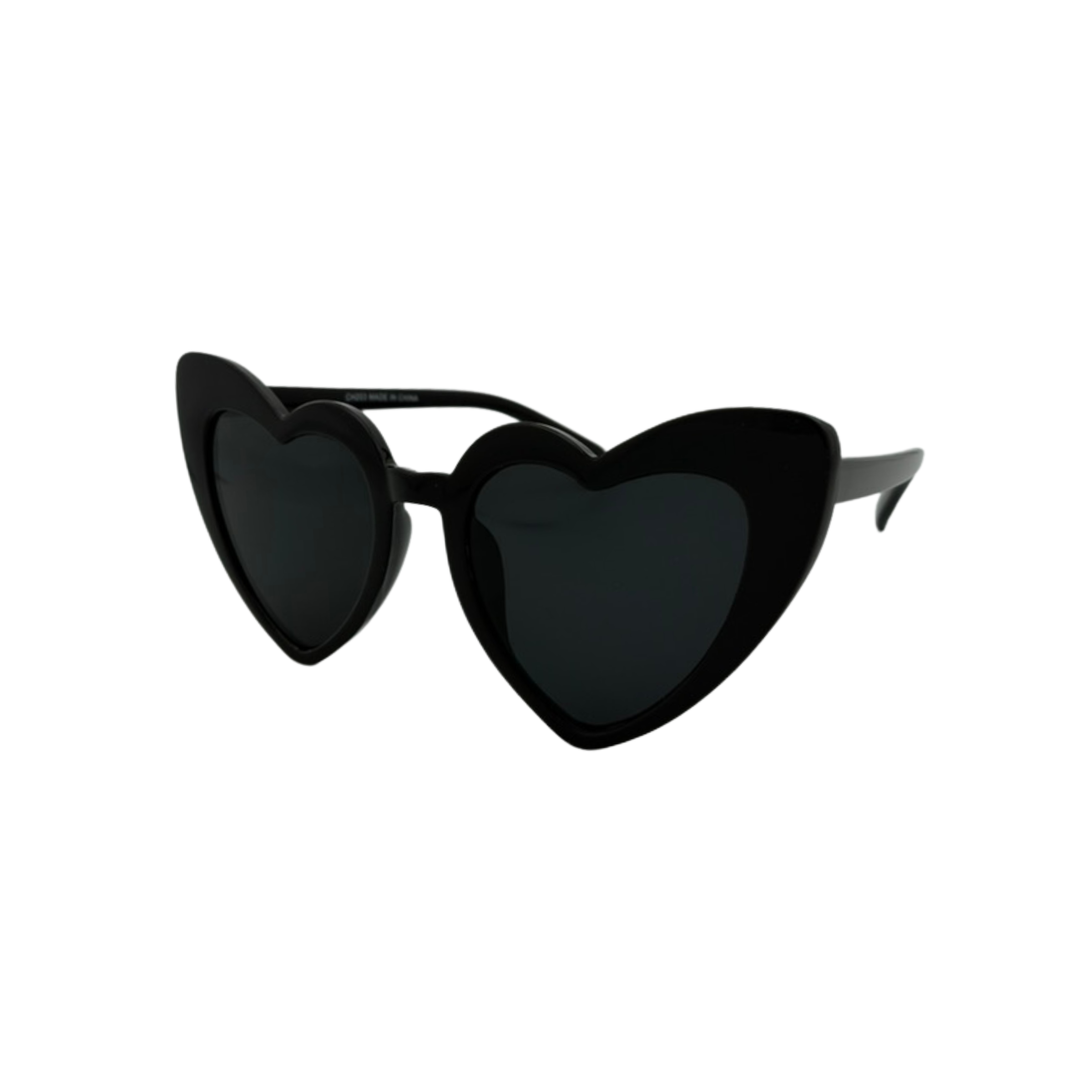 Wholesale Heart-Shaped Sunglasses – Assorted Colors with Smoke Lens