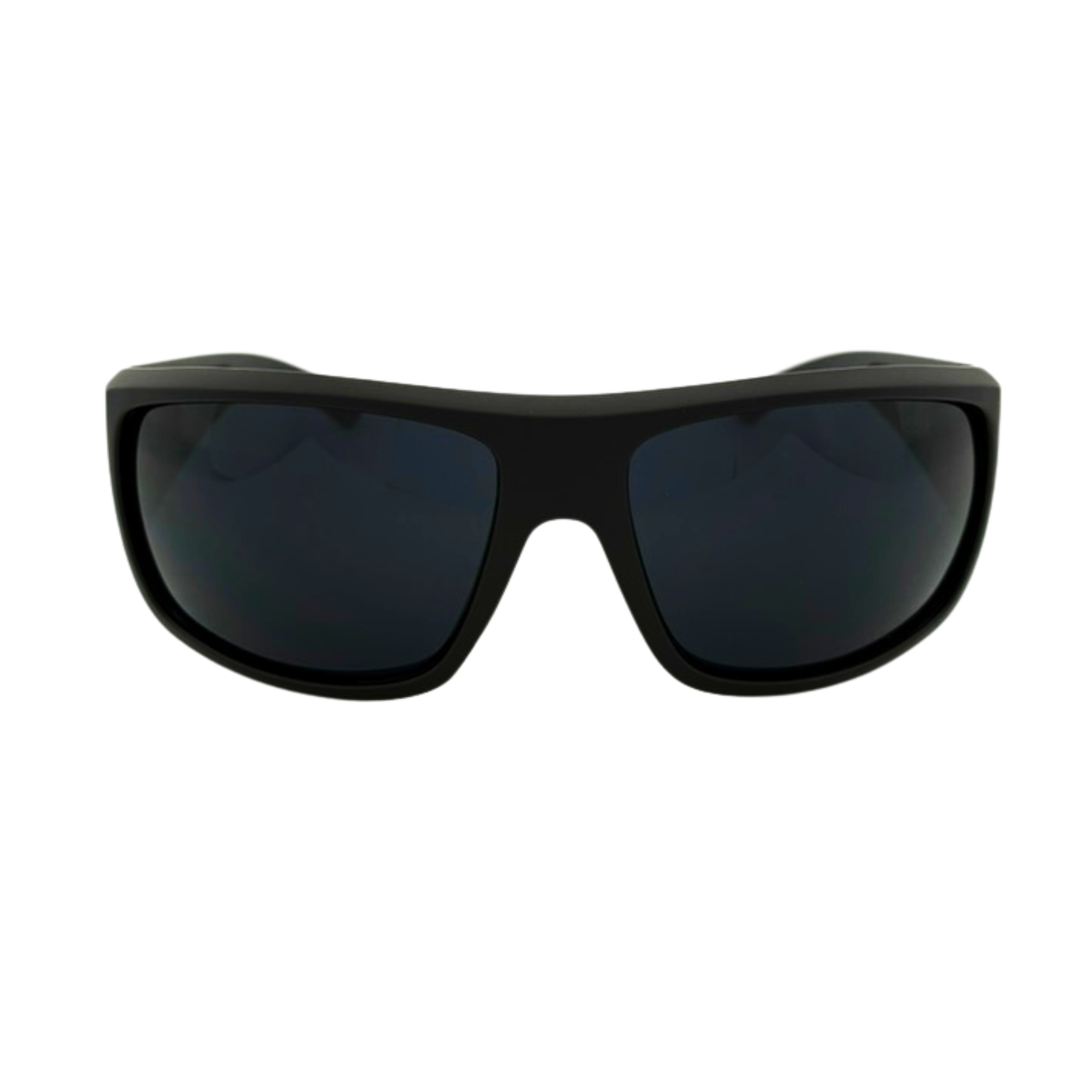 Matte black sport sunglasses with assorted revel lenses in a dozen-pack.